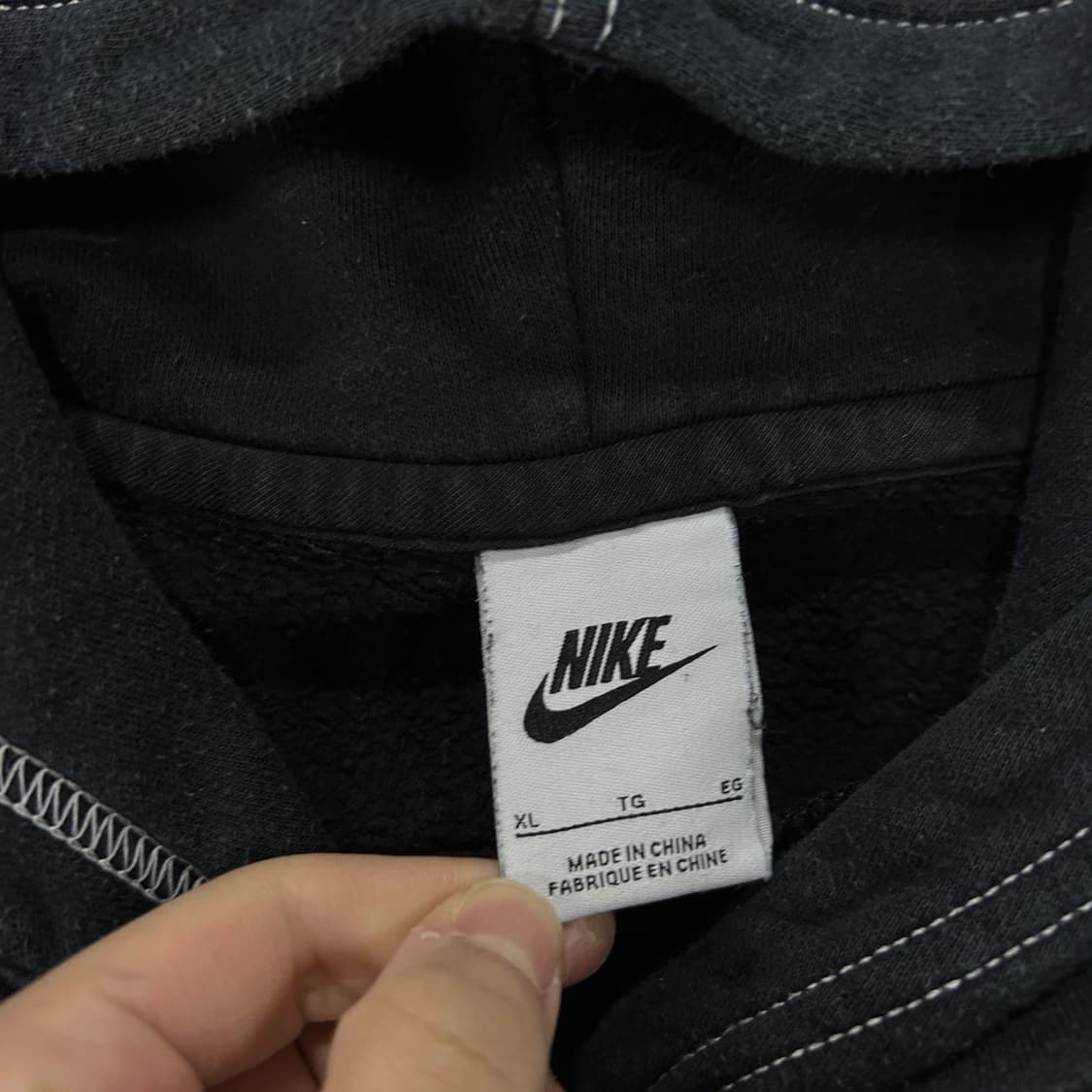 나이키 빅스우시 블랙 후드티 XL 상품이미지2