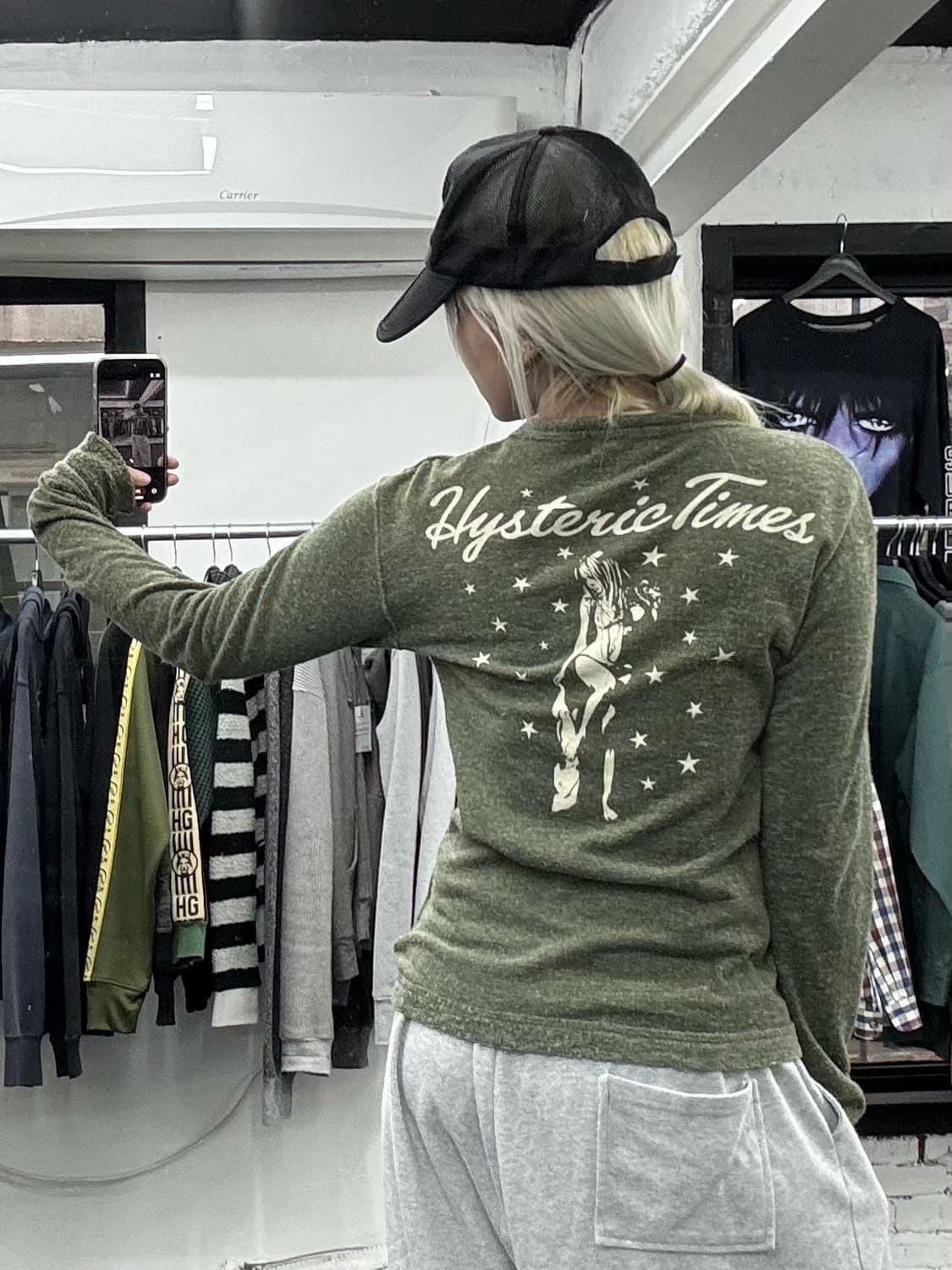 히스테릭 글래머 카키 가디건 상품이미지6