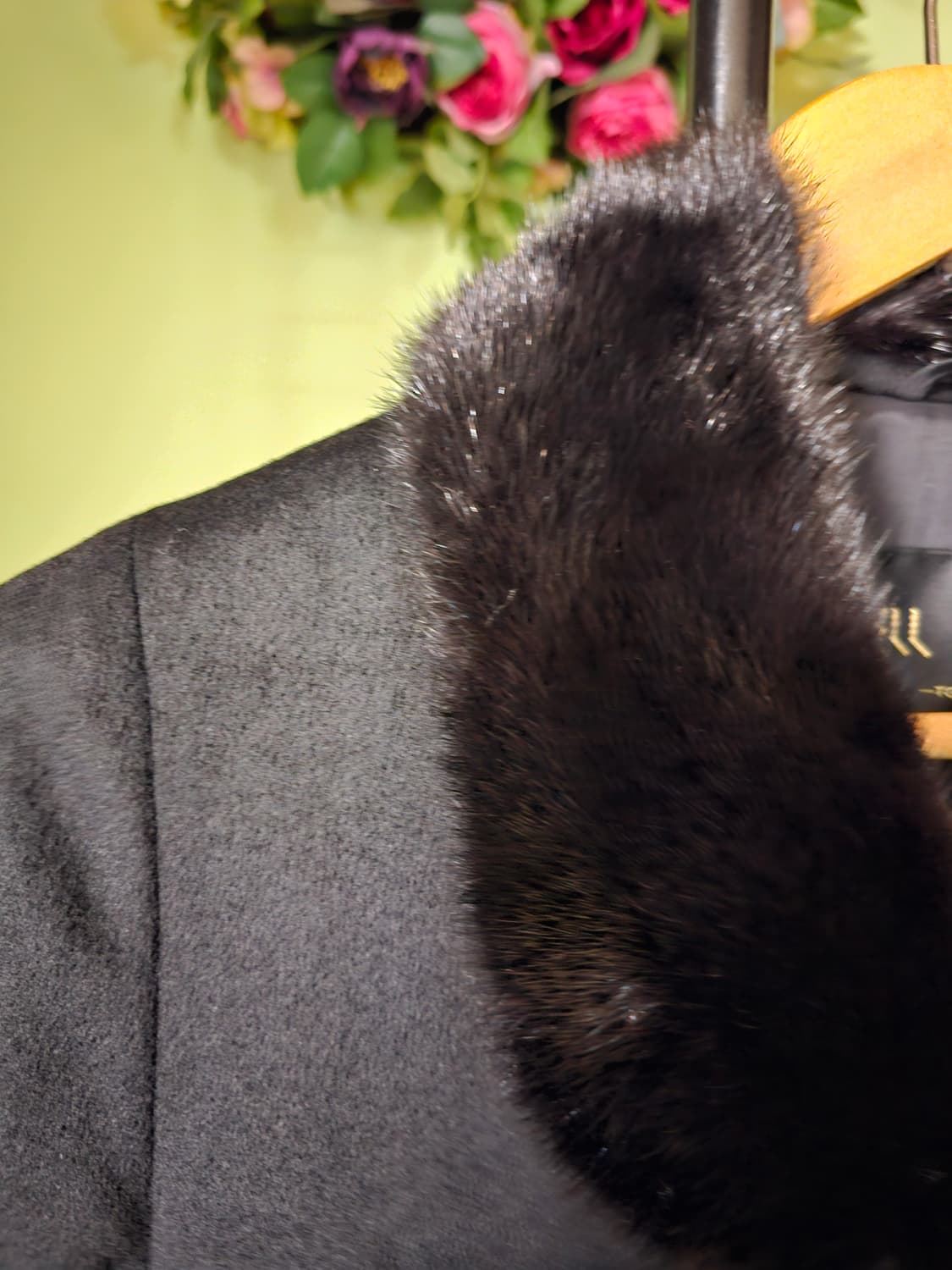 캐시미어100% 밍크배색 코트 상품이미지4