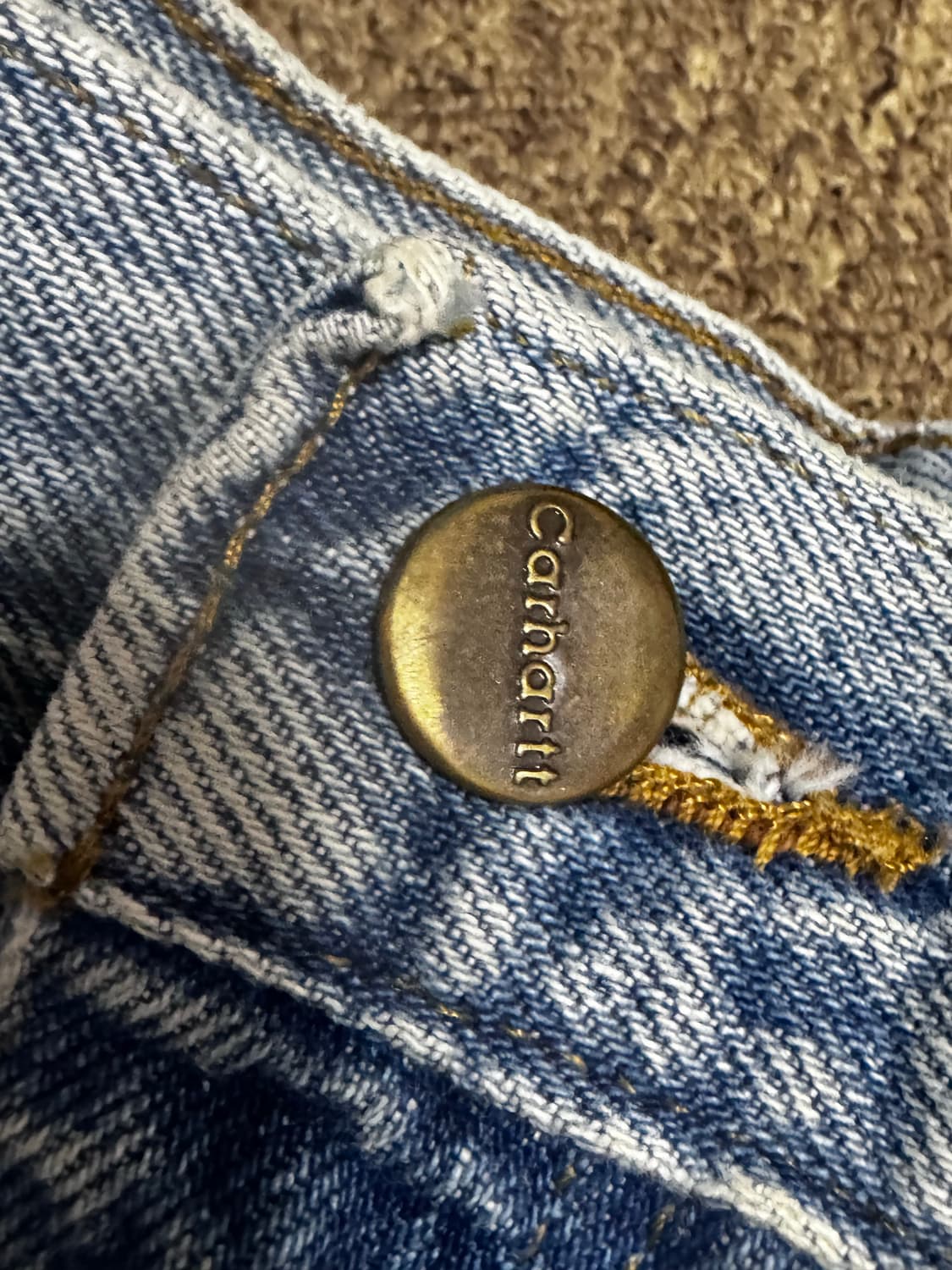 00‘s 칼하트 데님 카펜터 쇼츠 상품이미지2