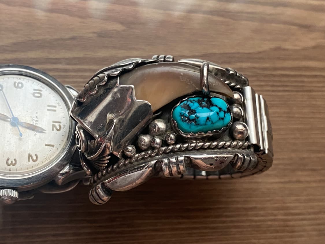 JW 벤슨 빈티지시계, 베어클로 나바호 브라이슬렛 판매합니다. 상품이미지7