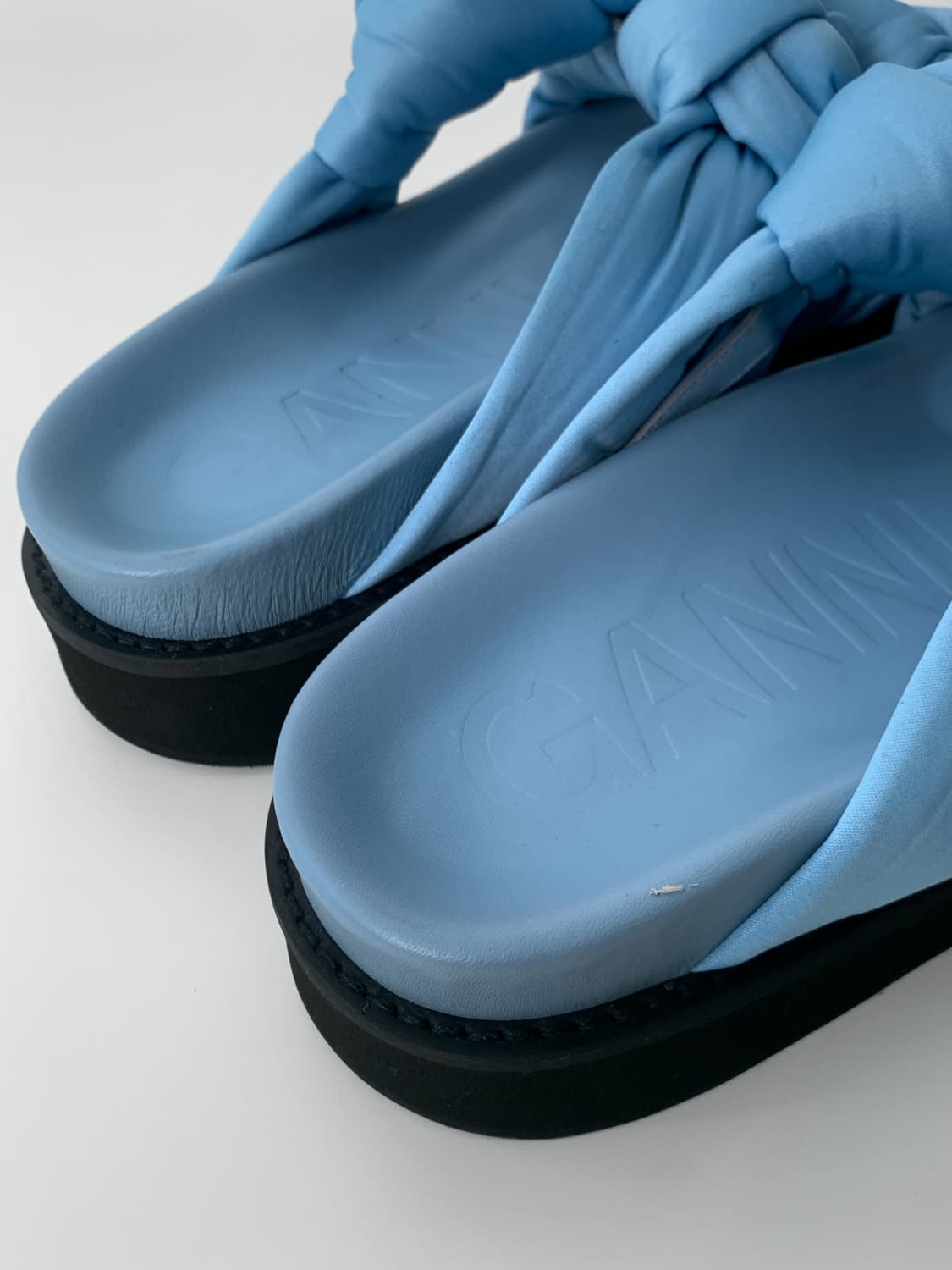 Satin Knotted Platform Sandals 상품이미지9