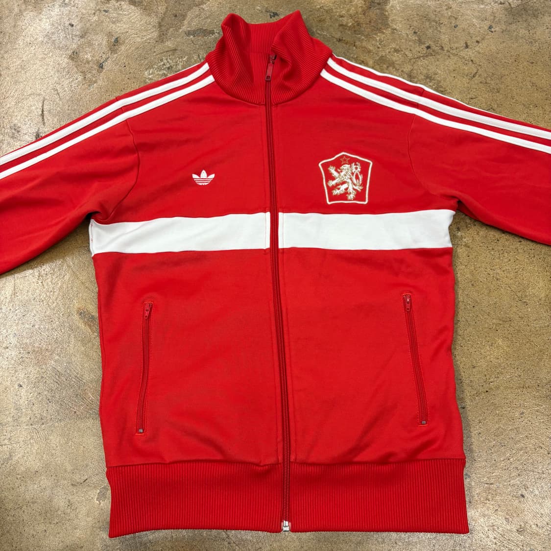 [정품/S] 아디다스 체코 파이어버드 트랙탑 져지 레드 b14 상품이미지3