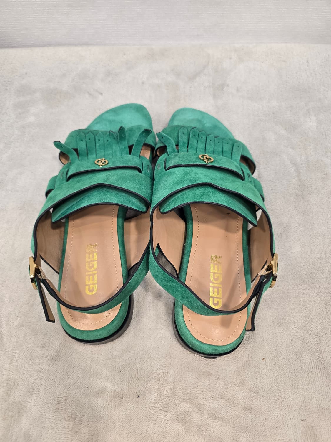 가이거 GEIGER 그린 스웨이드 프렌지 샌들 230 상품이미지5