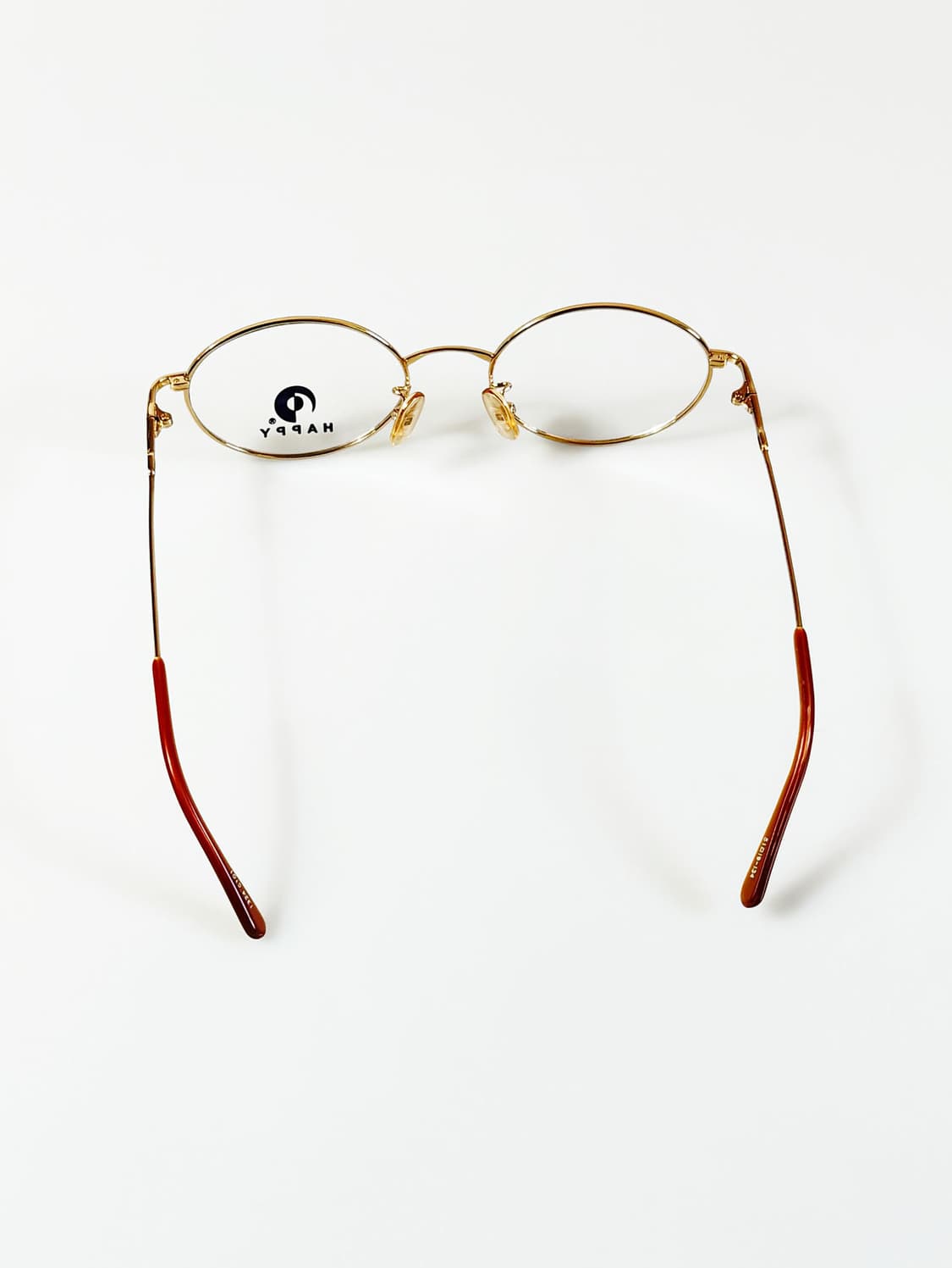 90s HAPPY 골드 메탈 슬림 라운드 빈티지 안경 상품이미지6
