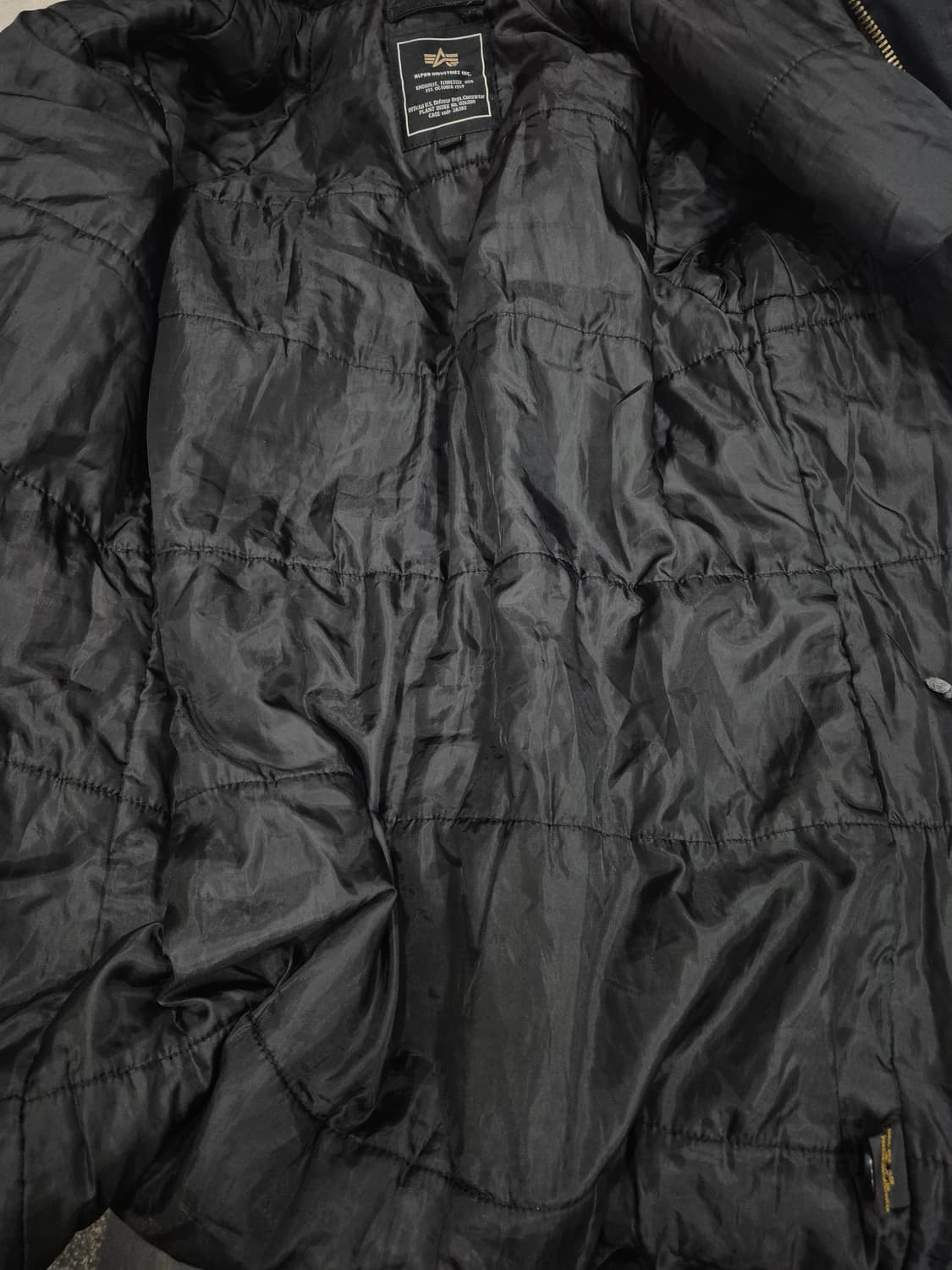 알파인더스트리 블랙 후드 야상 점퍼 자켓 남성 95~100사이즈 상품이미지6