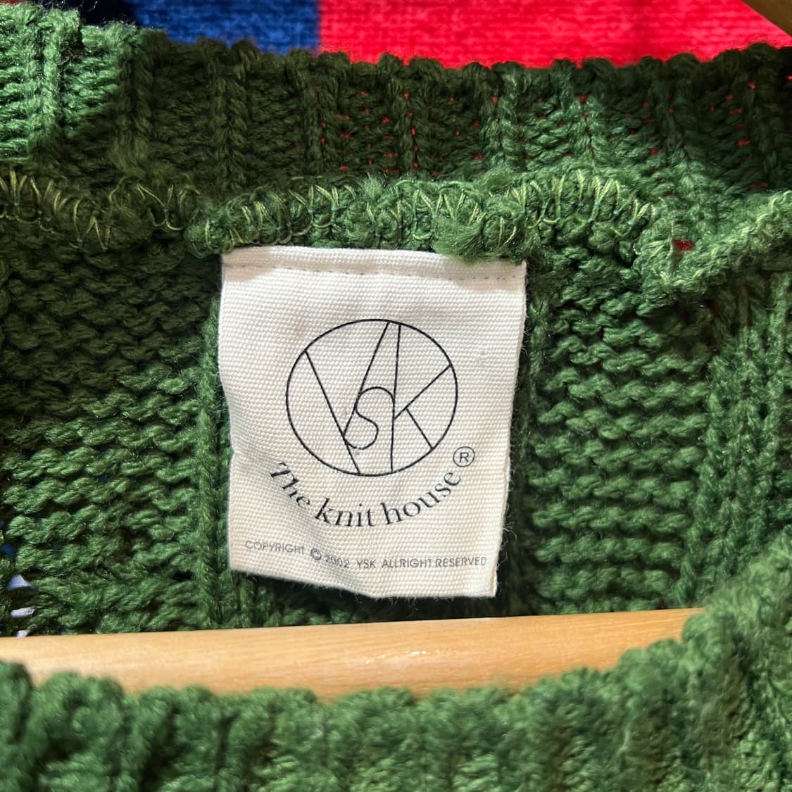 녹색 케이블 니트 상품이미지3