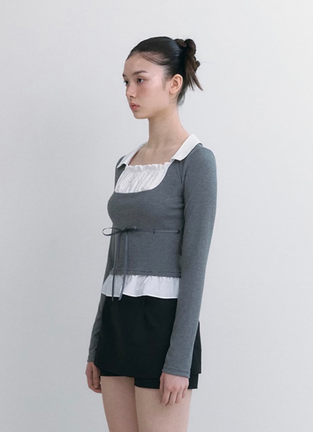 낫유어로즈 클레어탑 차콜 상품이미지3