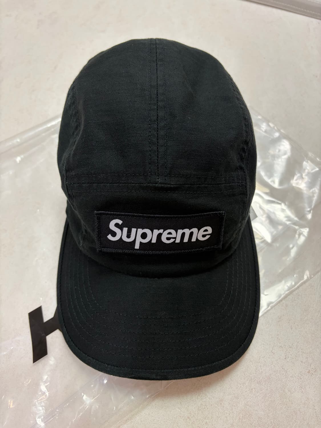 슈프림 밀리터리 캠프캡 블랙 - 23FW 상품이미지1