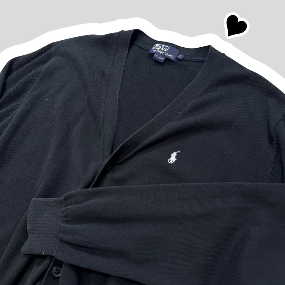 폴로 랄프로렌 블랙 가디건 상품이미지1