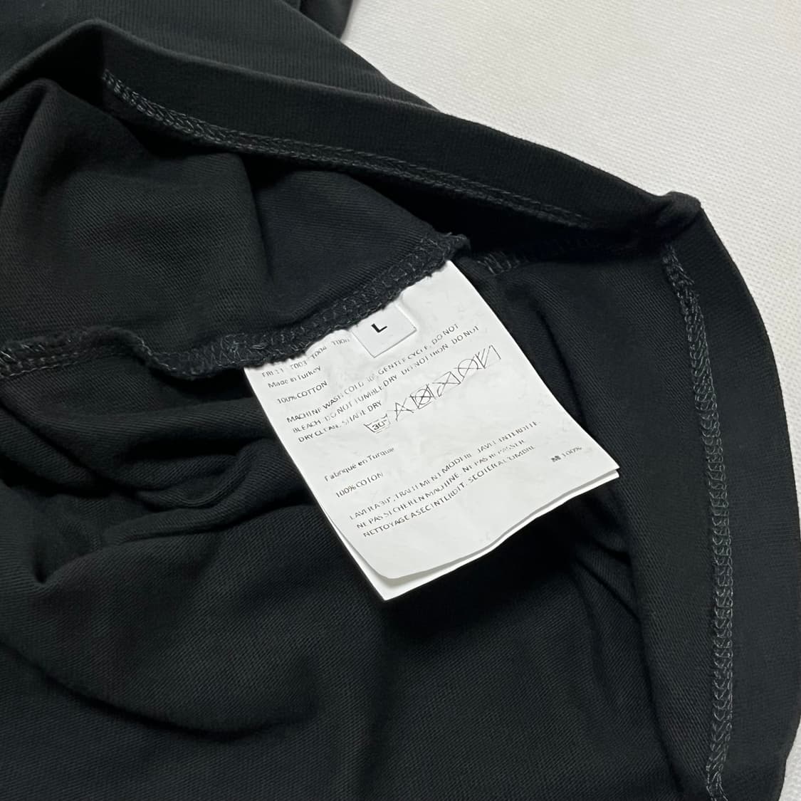 [M,L,XL]이알엘 ERL 25fw 임벨리시드 코튼 저지 티셔츠 상품이미지3