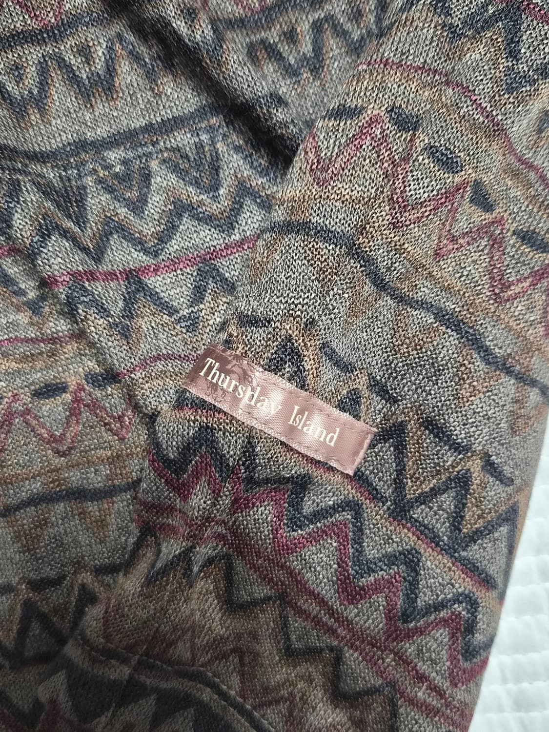 써스데이아일랜드 히피 모리걸 빈티지 에스닉패턴 미디스커트  상품이미지3