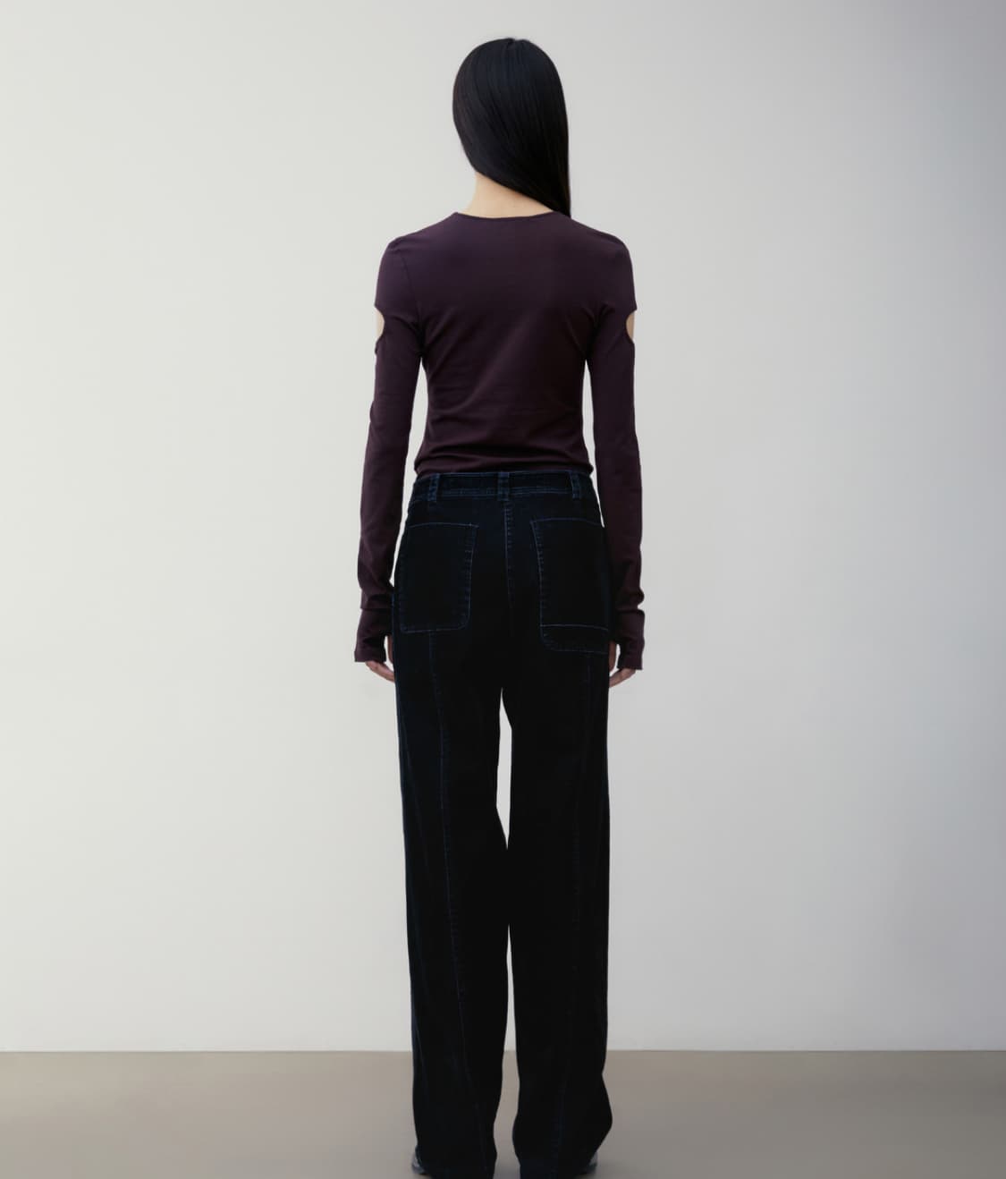  Lowclassic SLEEVE HOLE T-SHIRT_PURPLE 상품이미지5