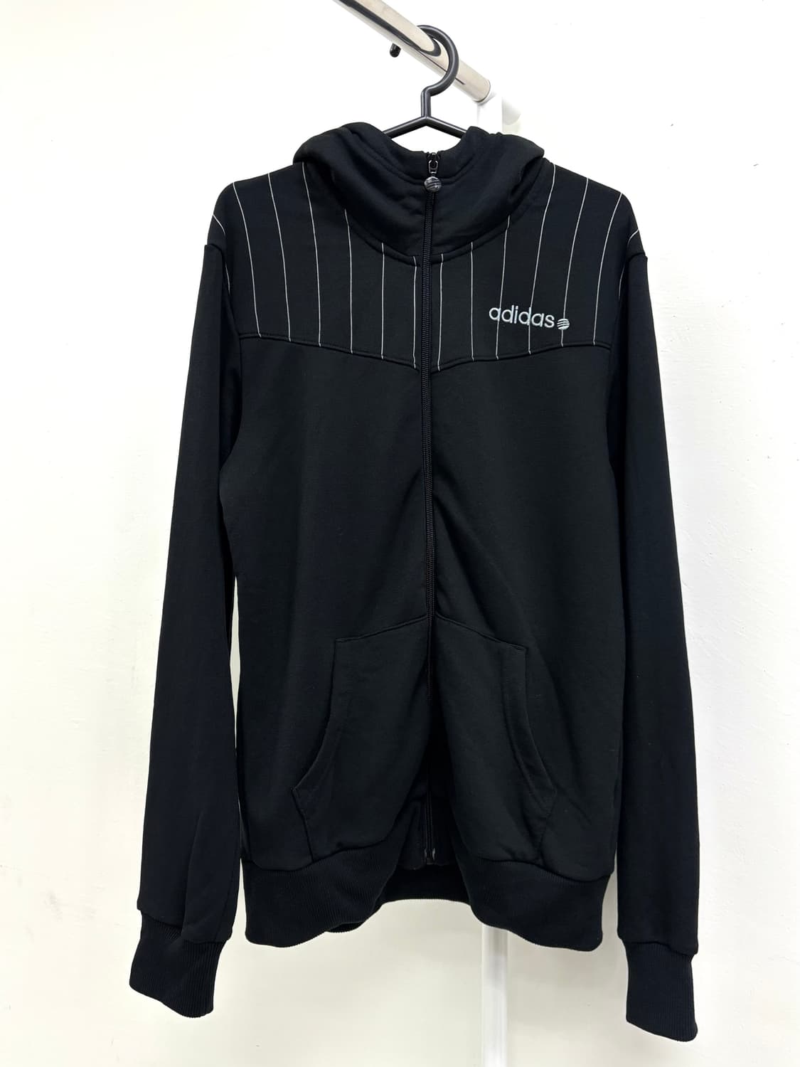 빈티지 아디다스 블랙 후드집업 상품이미지5