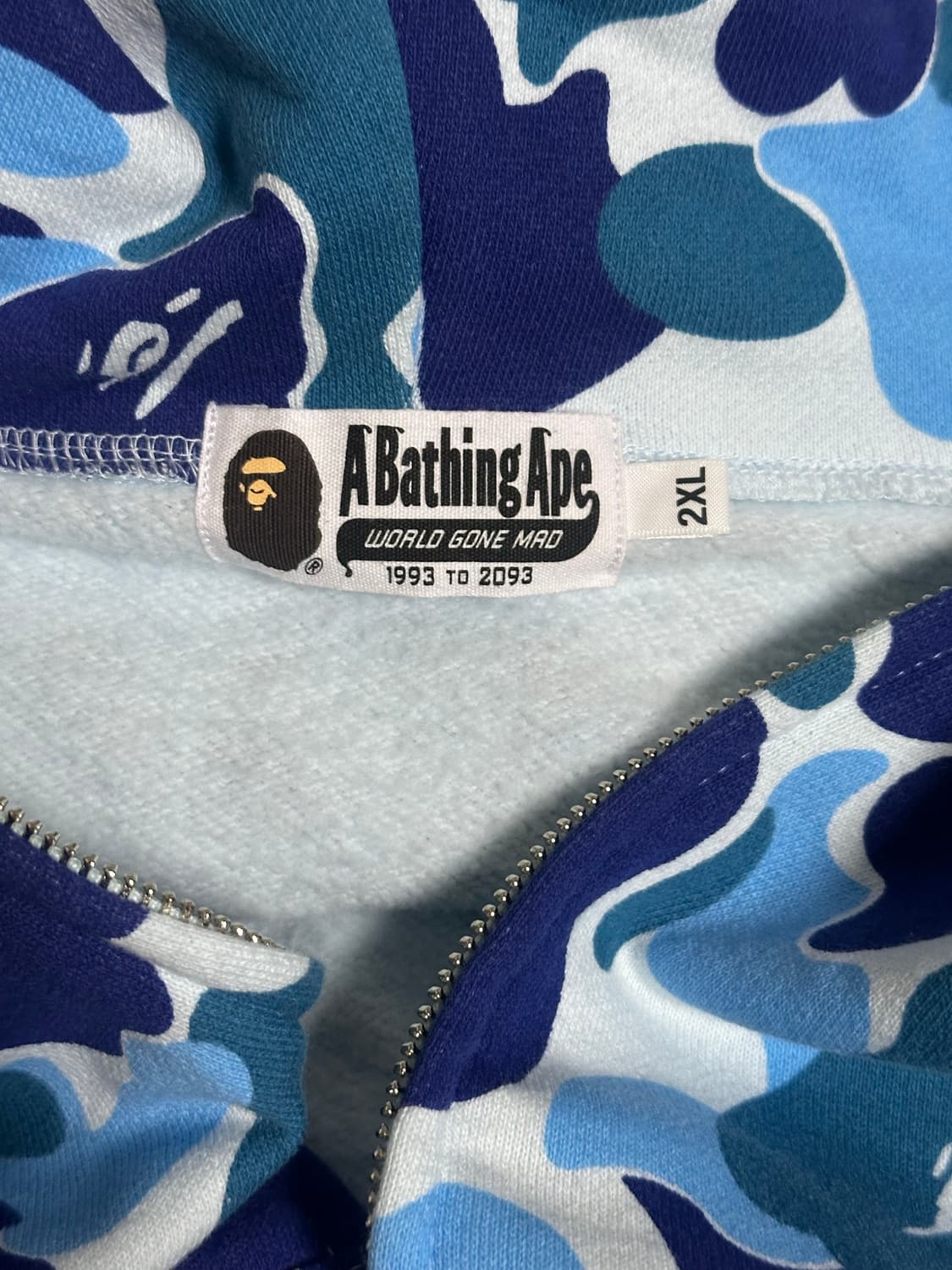 (2XL) 베이프 ABC 카모 타이거 블루 팝니다 상품이미지2
