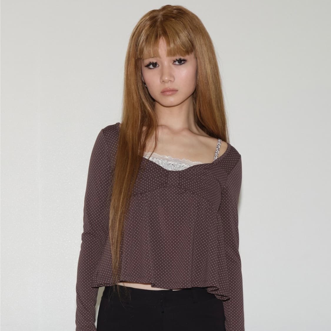 익스파이어드걸 Bambi Top Brown 상품이미지1