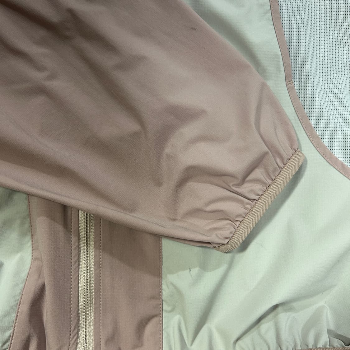 미스치프 컬러블록 윈드브레이커 핑크 상품이미지3