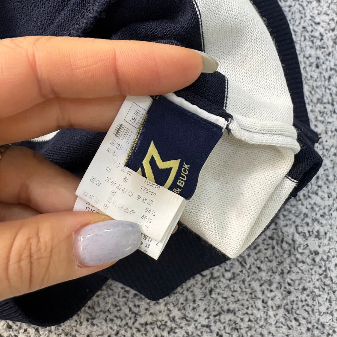 100 커터앤벅 골프 스트라이프 가디건 0319J 상품이미지3