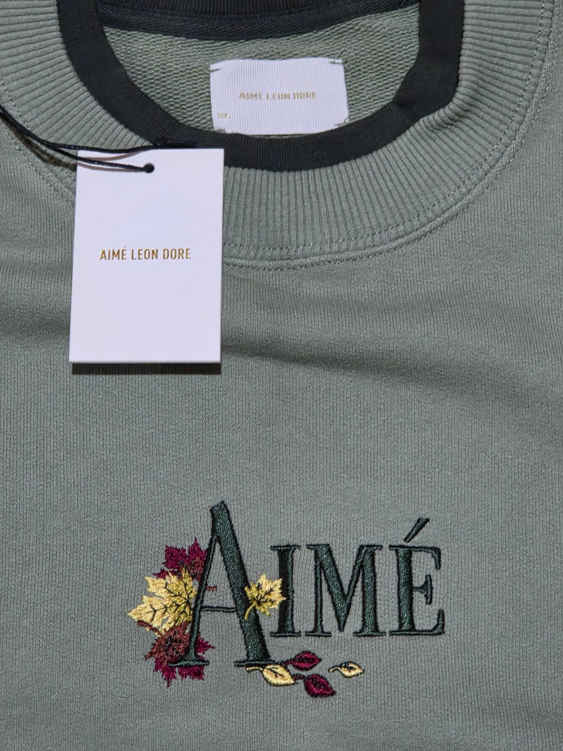 에임레온도르 올리브그린 스웻셔츠 사이즈XL 상품이미지3