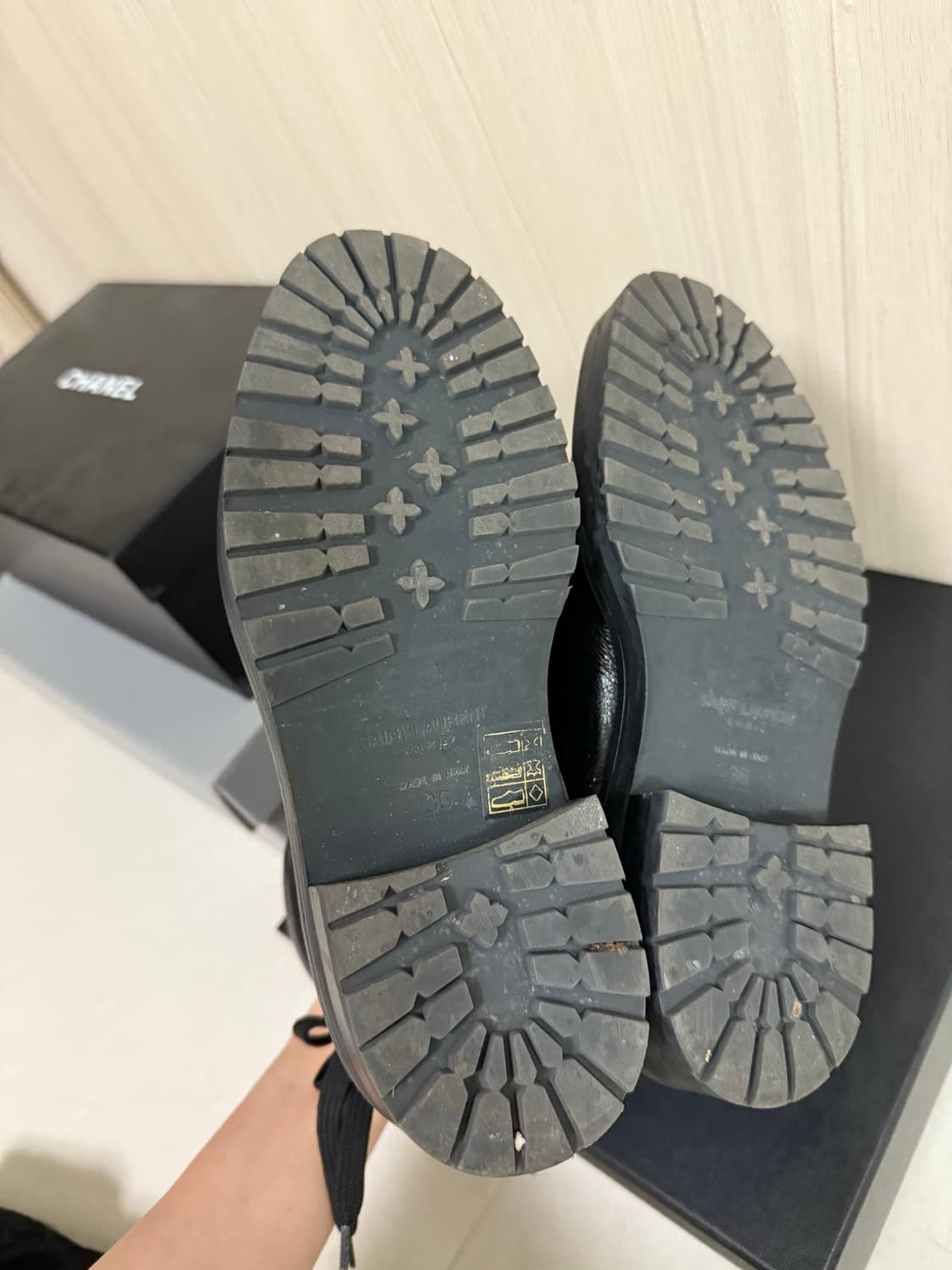 생로랑 블랙 워커 부츠 36 상품이미지4