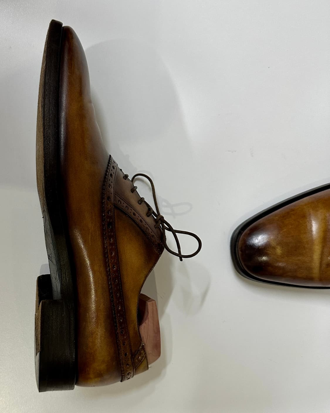 벨루티 알레산드로 레더 브라운 슈즈 270 상품이미지3