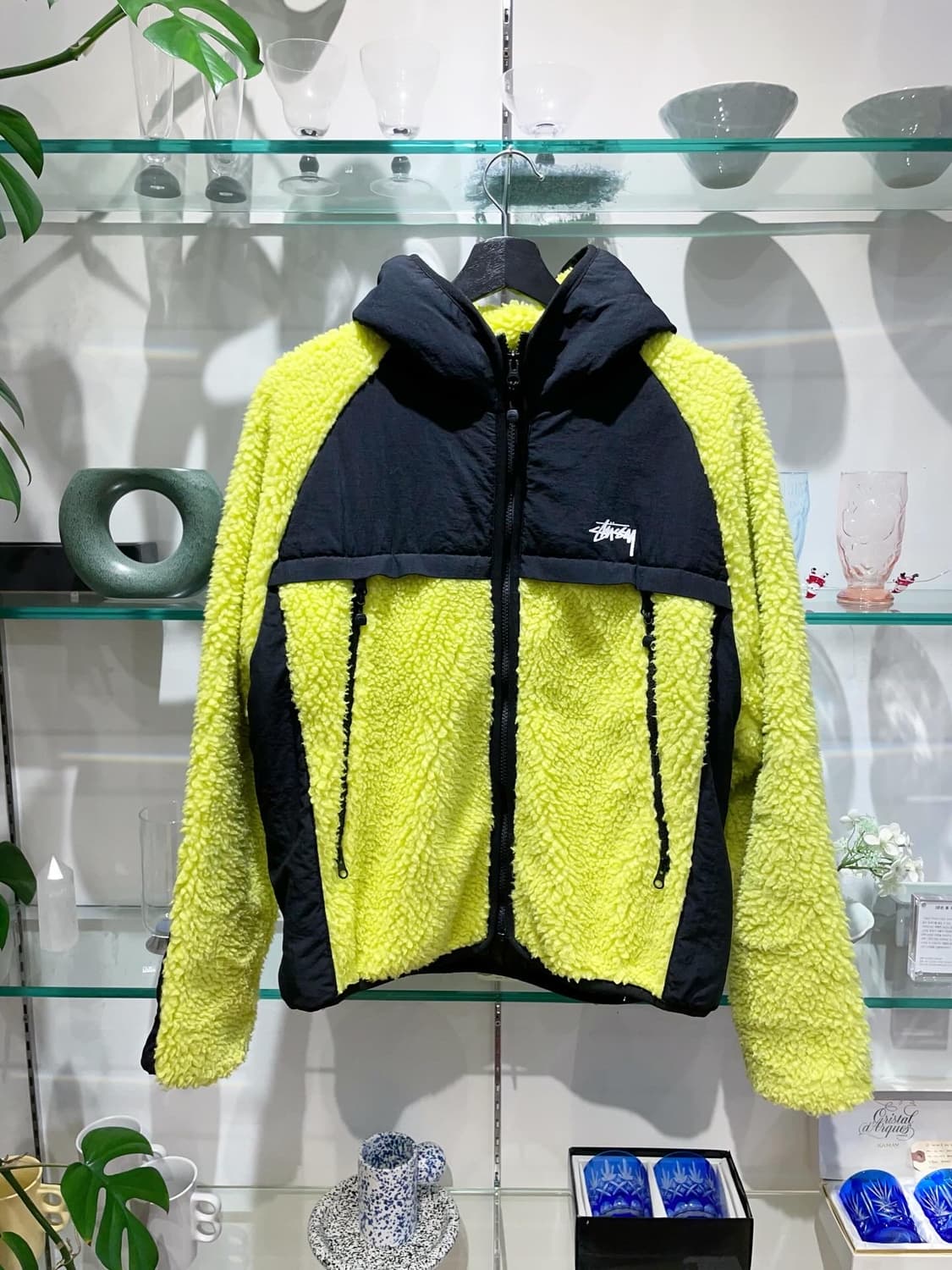 스투시 sherpa paneled hooded jacket 상품이미지1