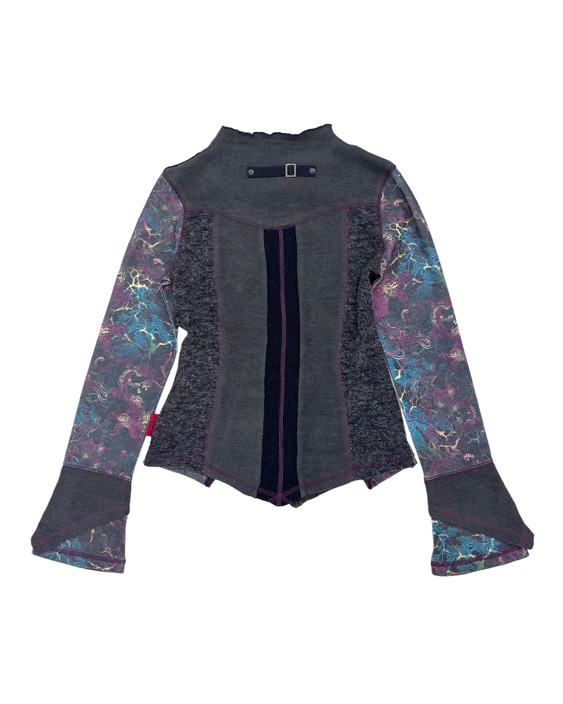 OZZ CROCE (OZZ ON) 오리엔탈 패치 언발 티셔츠 상품이미지2