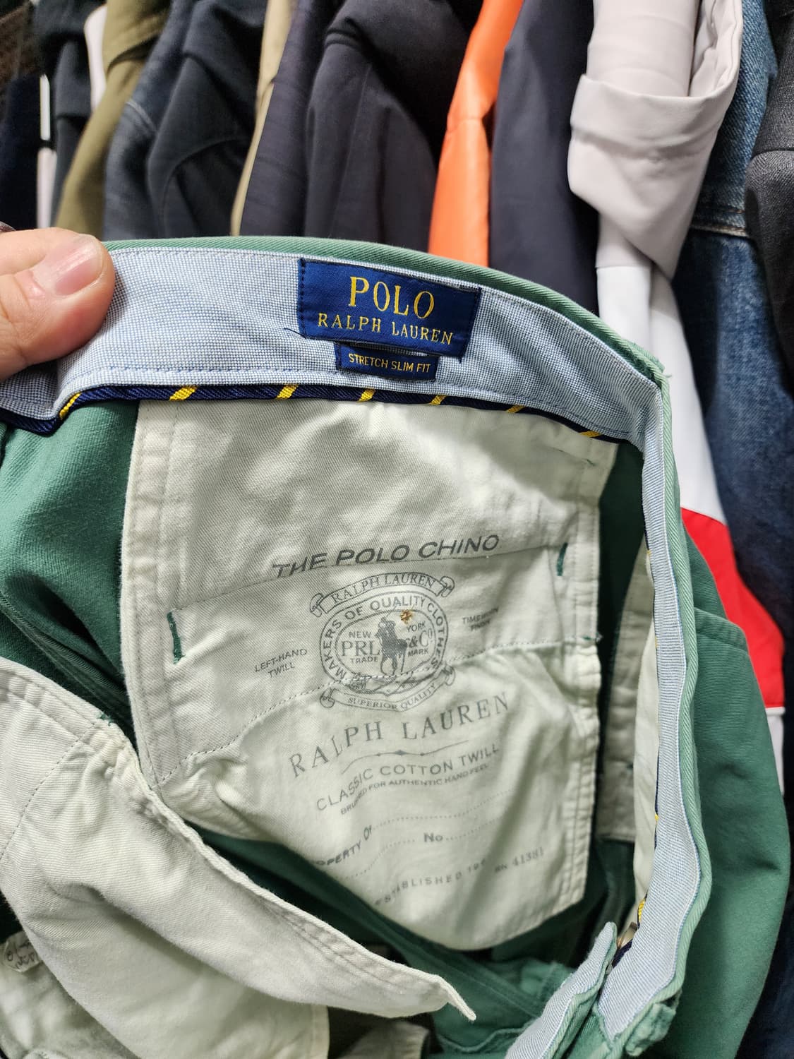 폴로 랄프로렌 그린 치노바지 상품이미지5