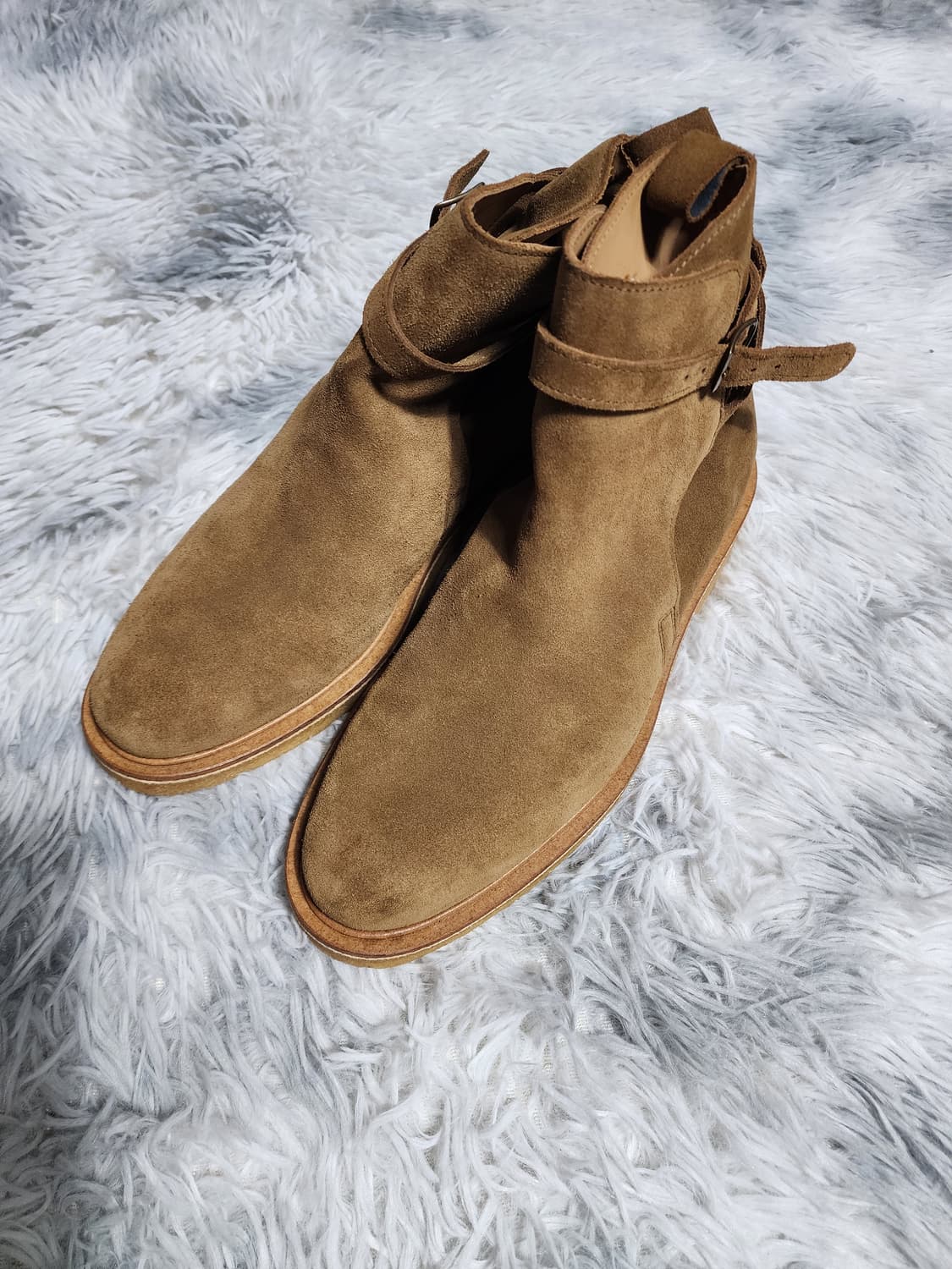 (42/270)AMI 아미 조드퍼 더비 스트랩 스웨이드 부츠 상품이미지1