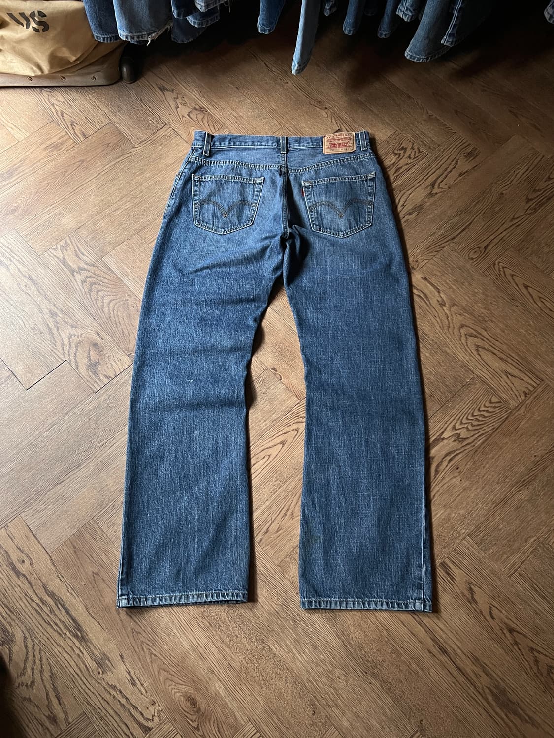 [34]00s 리바이스 USA 557 빈티지워싱 릴렉스 플레어핏 데님팬츠 상품이미지2