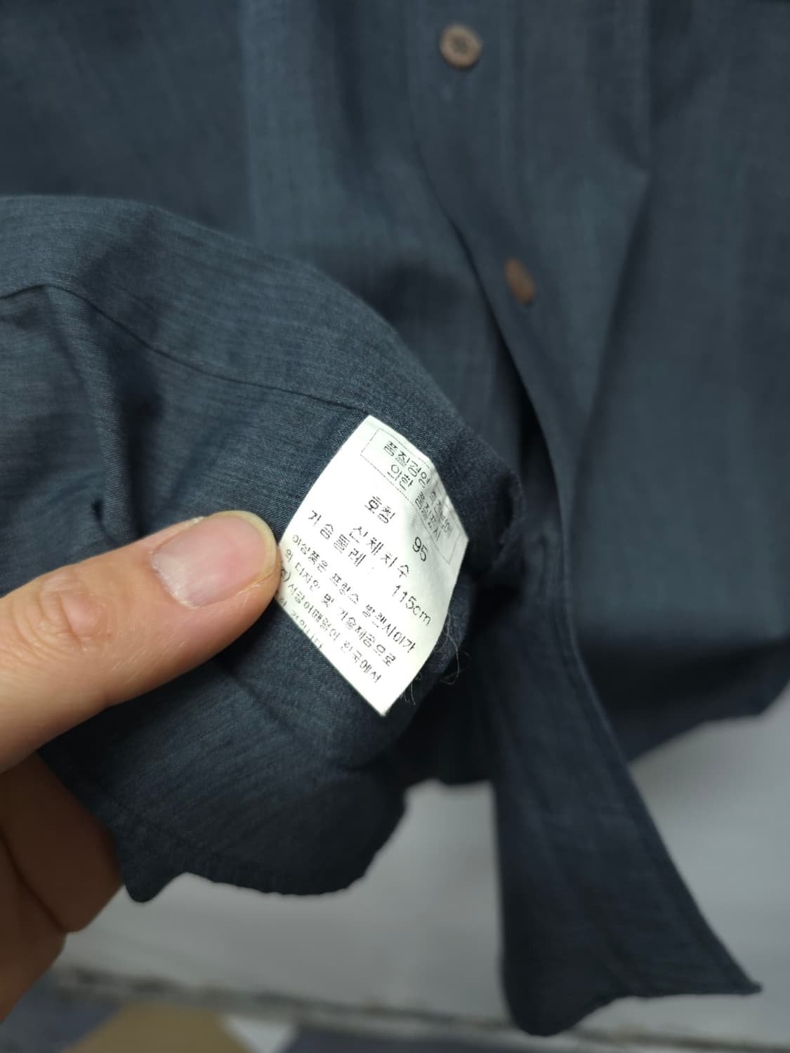​발렌시아가90's 올드스쿨 다크그레이 셔츠 (95사이즈) 상품이미지7