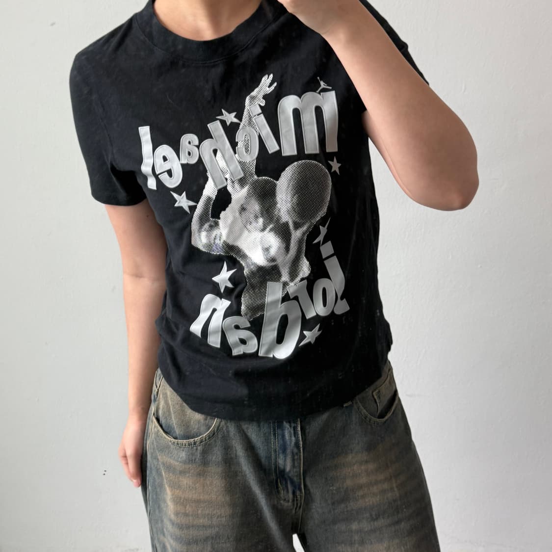 [M] 조던 블랙 반팔티 상품이미지1