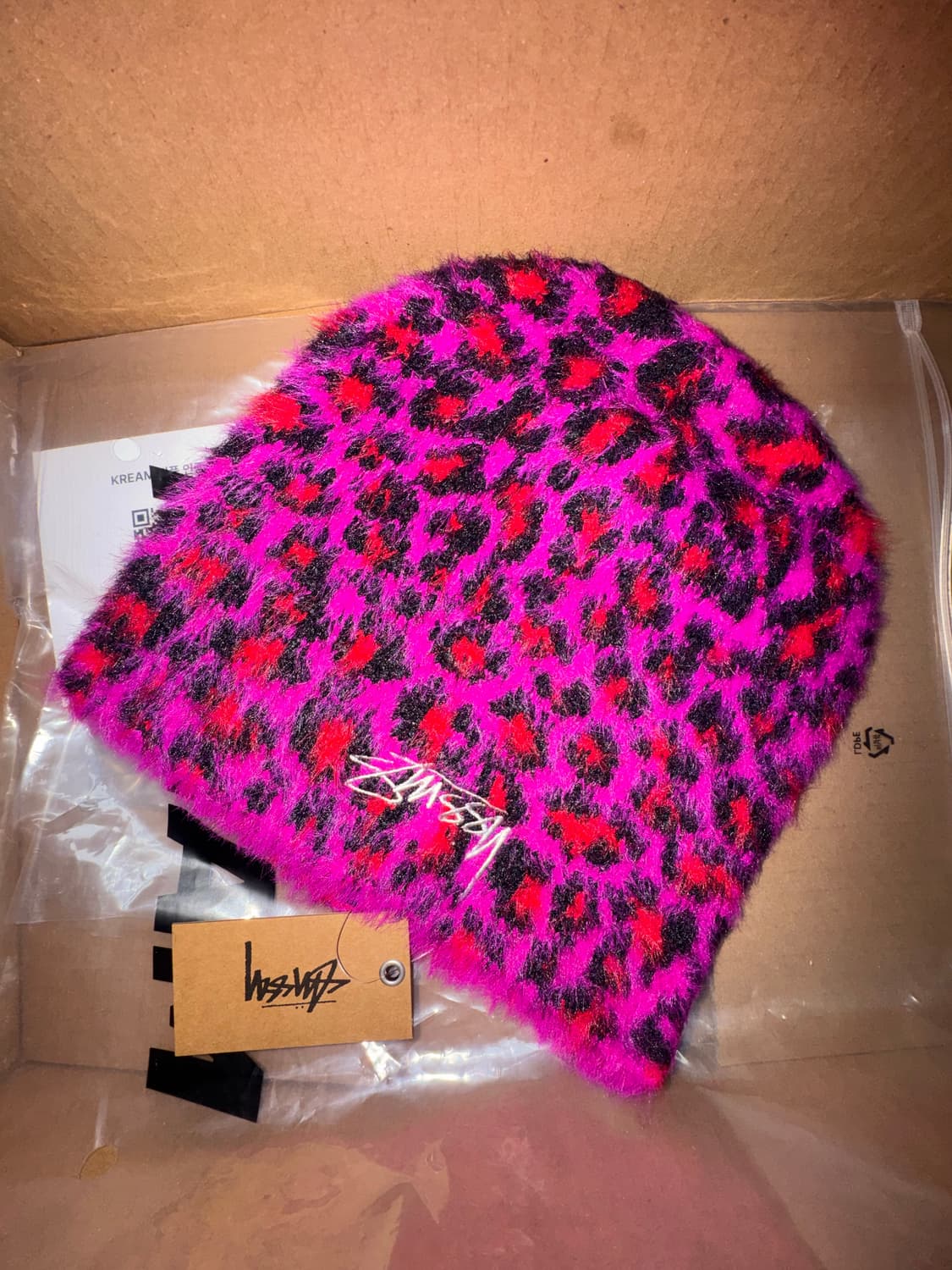 스투시 스컬캡 레오파드 핑크 판매합니다 상품이미지2