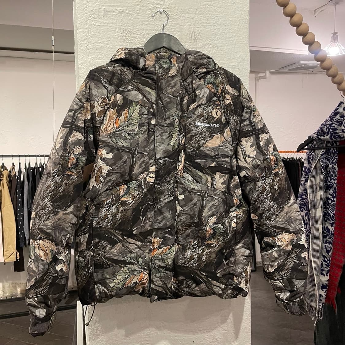 베이프 트리 카모 후드 스노우보드 패딩 자켓 상품이미지1