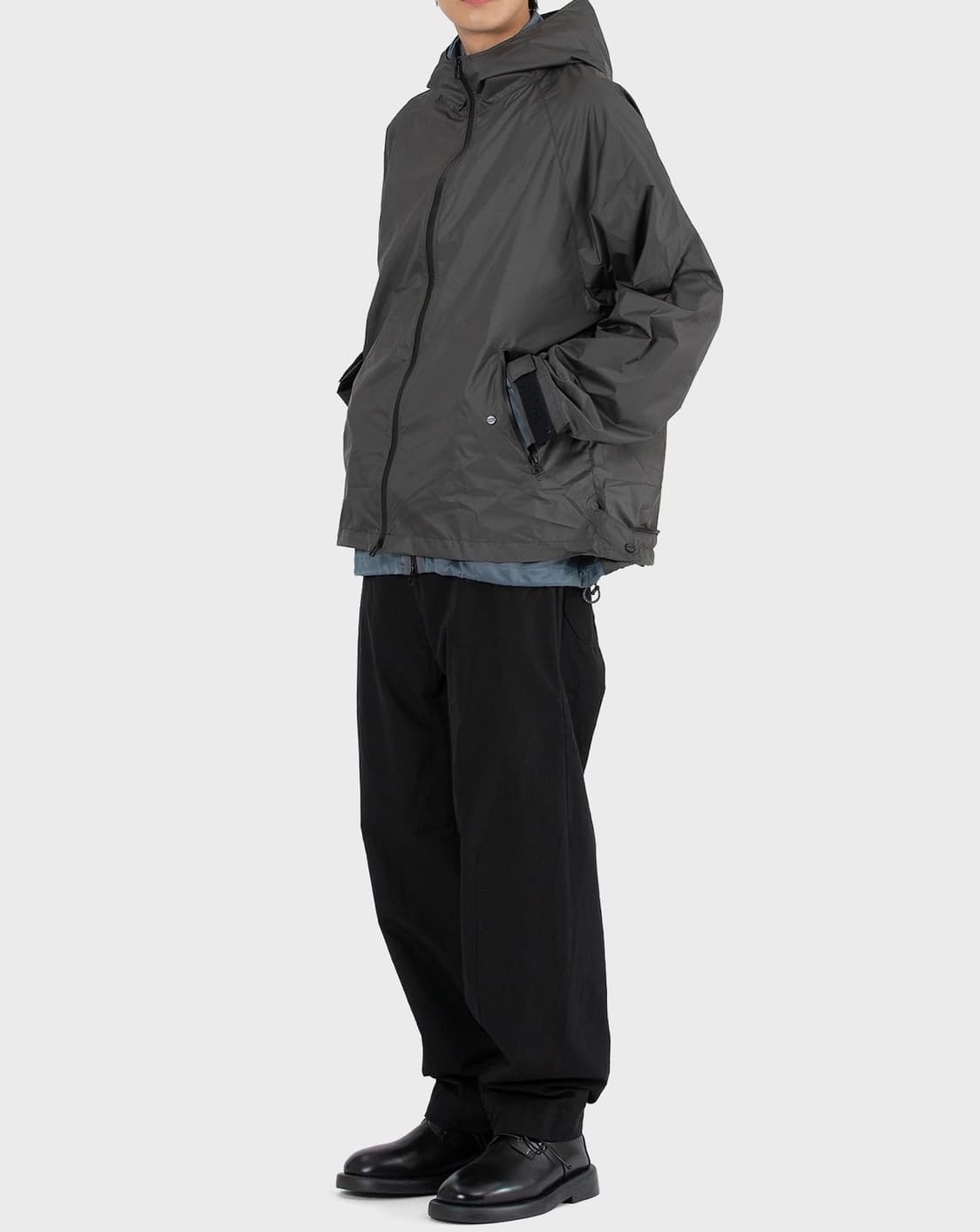 민즈와일 아이스터치 오버랩 자켓 차콜(져지+바람막이 105사이즈감) 상품이미지1