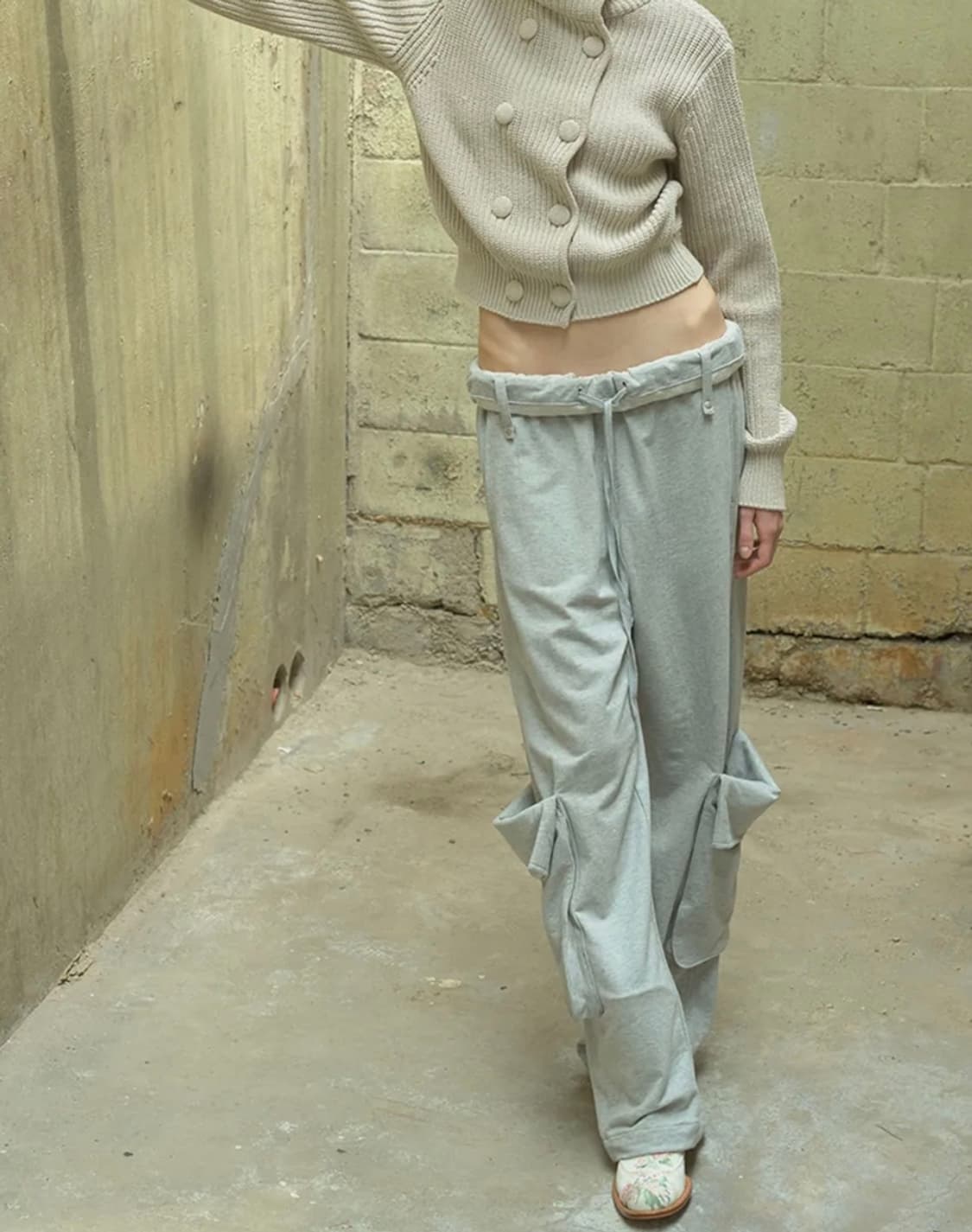 ROLLED WAIST SWEAT CARGO  상품이미지3