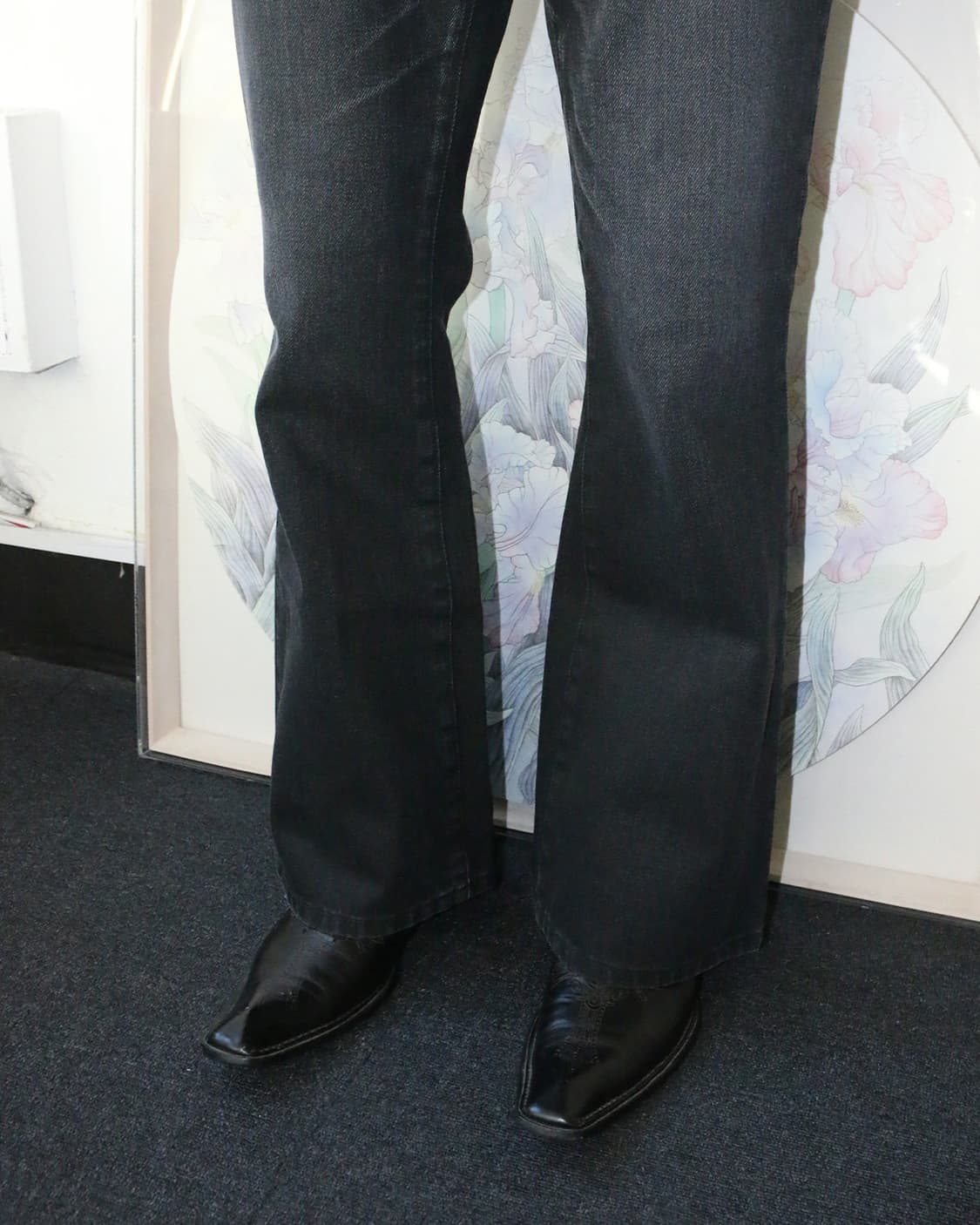 크로스 앵클 레더 부츠  상품이미지4