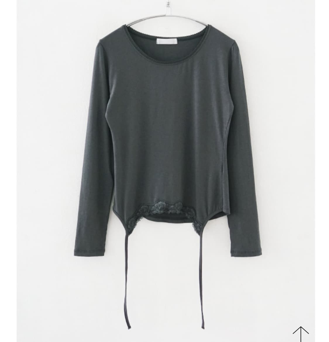 (구함) 에프터먼데이 페미닌 레이스 롱 톱 (차콜) 구합니다!  상품이미지2