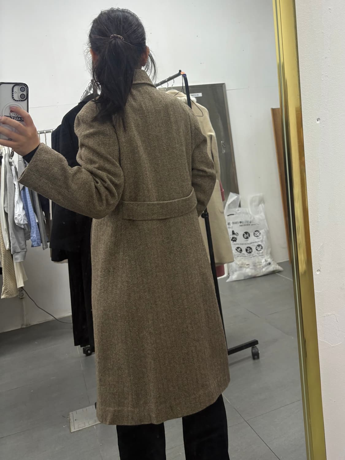 헤링본 울코트 상품이미지2