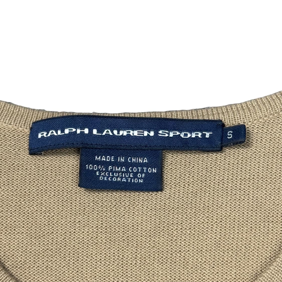 (S) 폴로 랄프로렌 여성 코튼 니트 가디건 베이지 상품이미지4