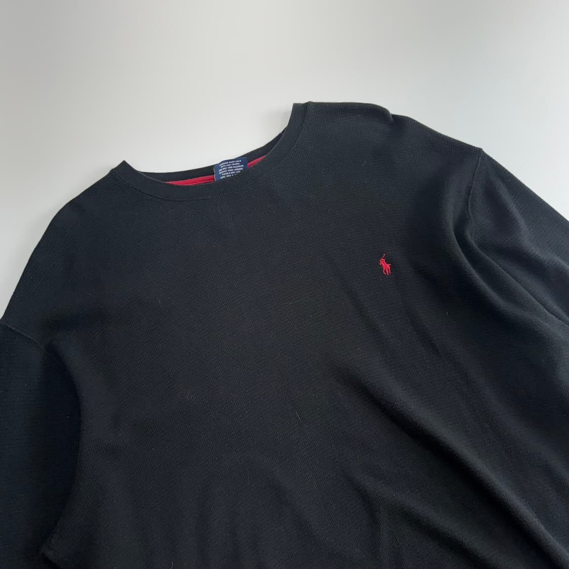 Polo 폴로 레드 포니 블랙 와플 니트  상품이미지4