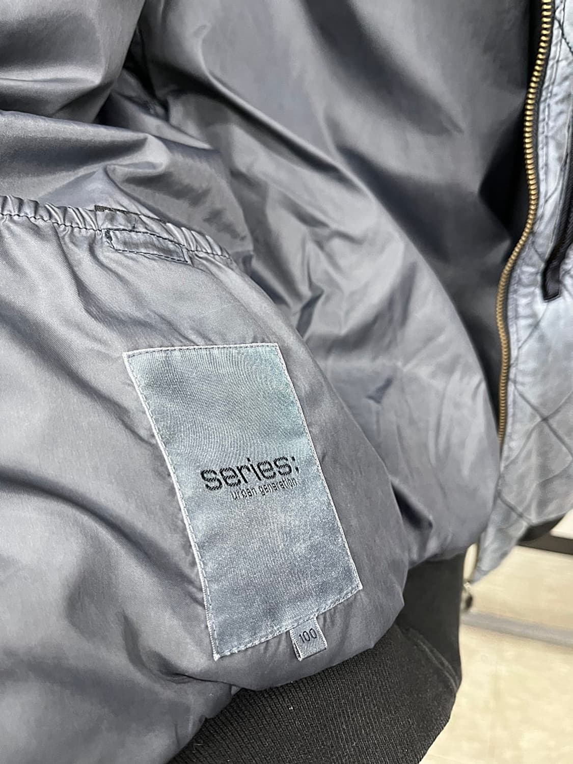 100) 시리즈 퀼팅 블루종  상품이미지7