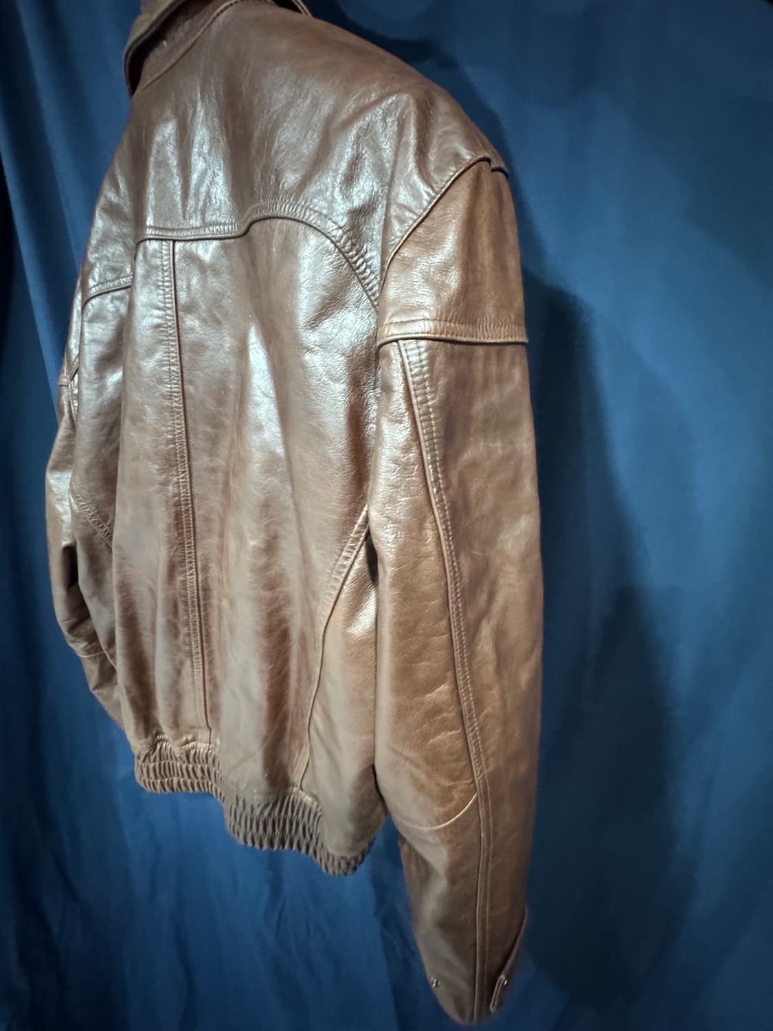 엘무드 블레이즈 카우하이드 레더 자켓 번트브라운 상품이미지4