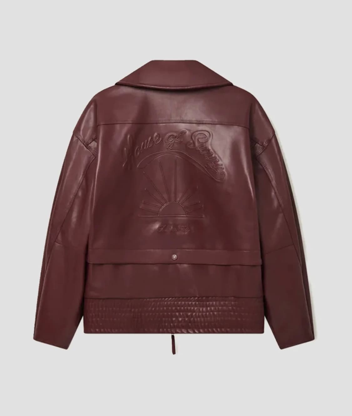 하우스오브써니 레더 하이브리드 재킷 루즈 상품이미지2