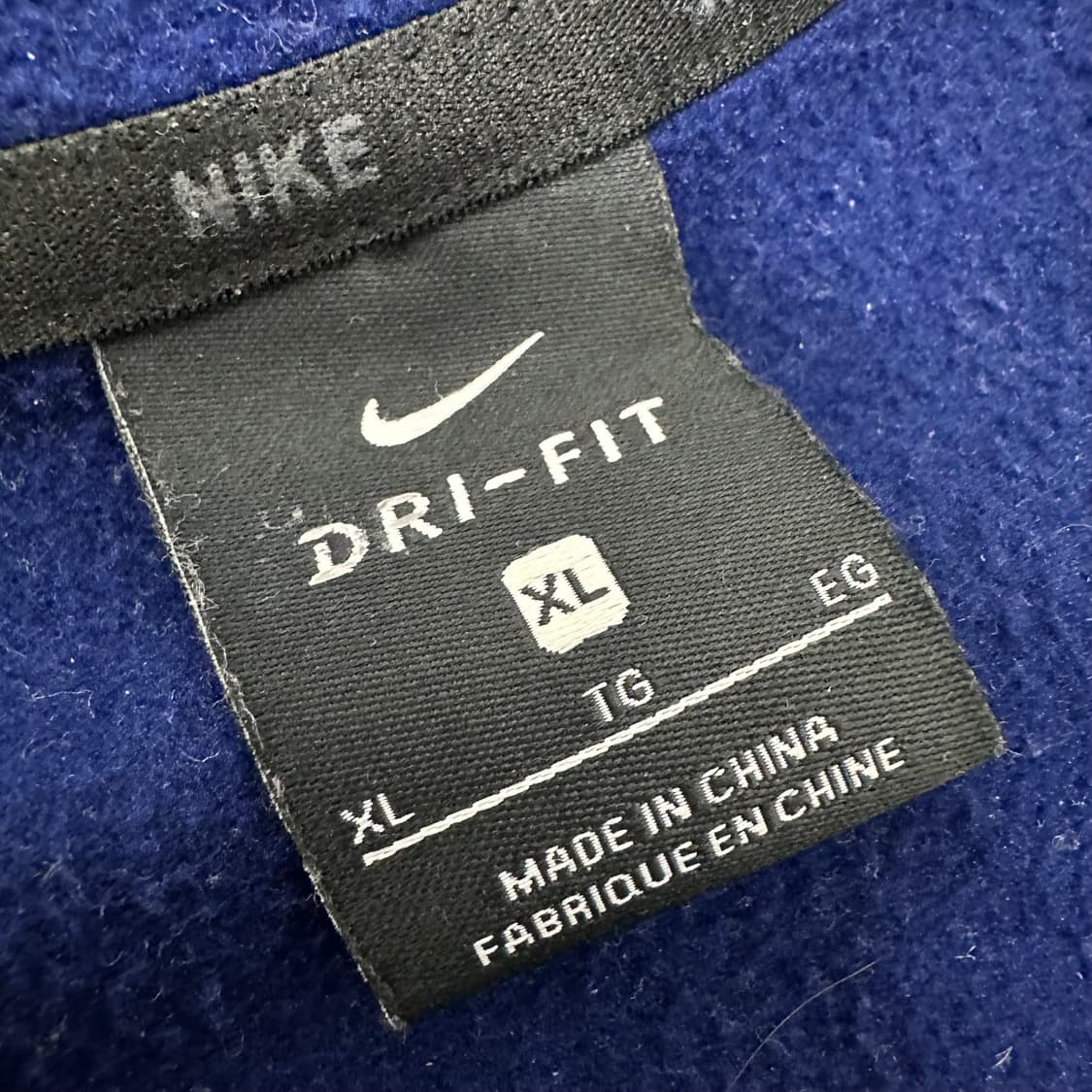 NIKE 나이키 기모 후드집업 블루 XL 상품이미지3