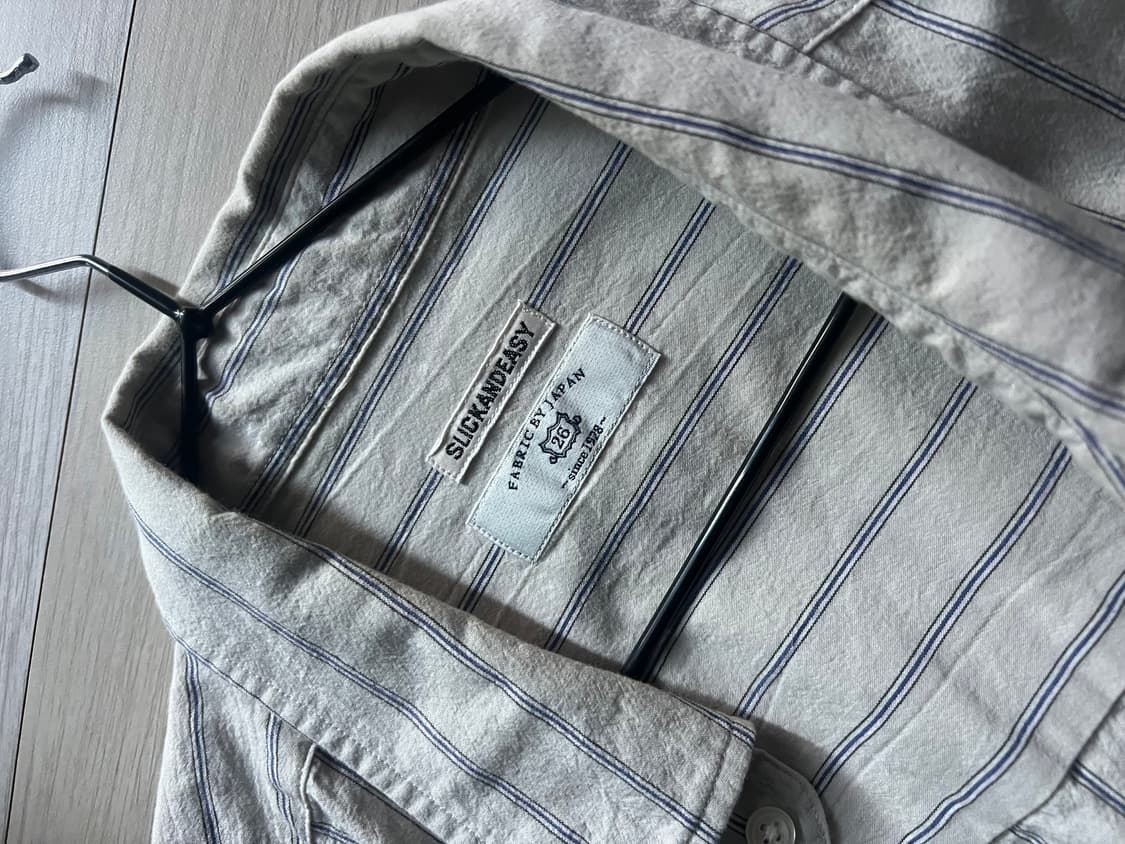 슬릭앤이지 슬릭셔츠 솔트 스트라이프 3사이즈 상품이미지2