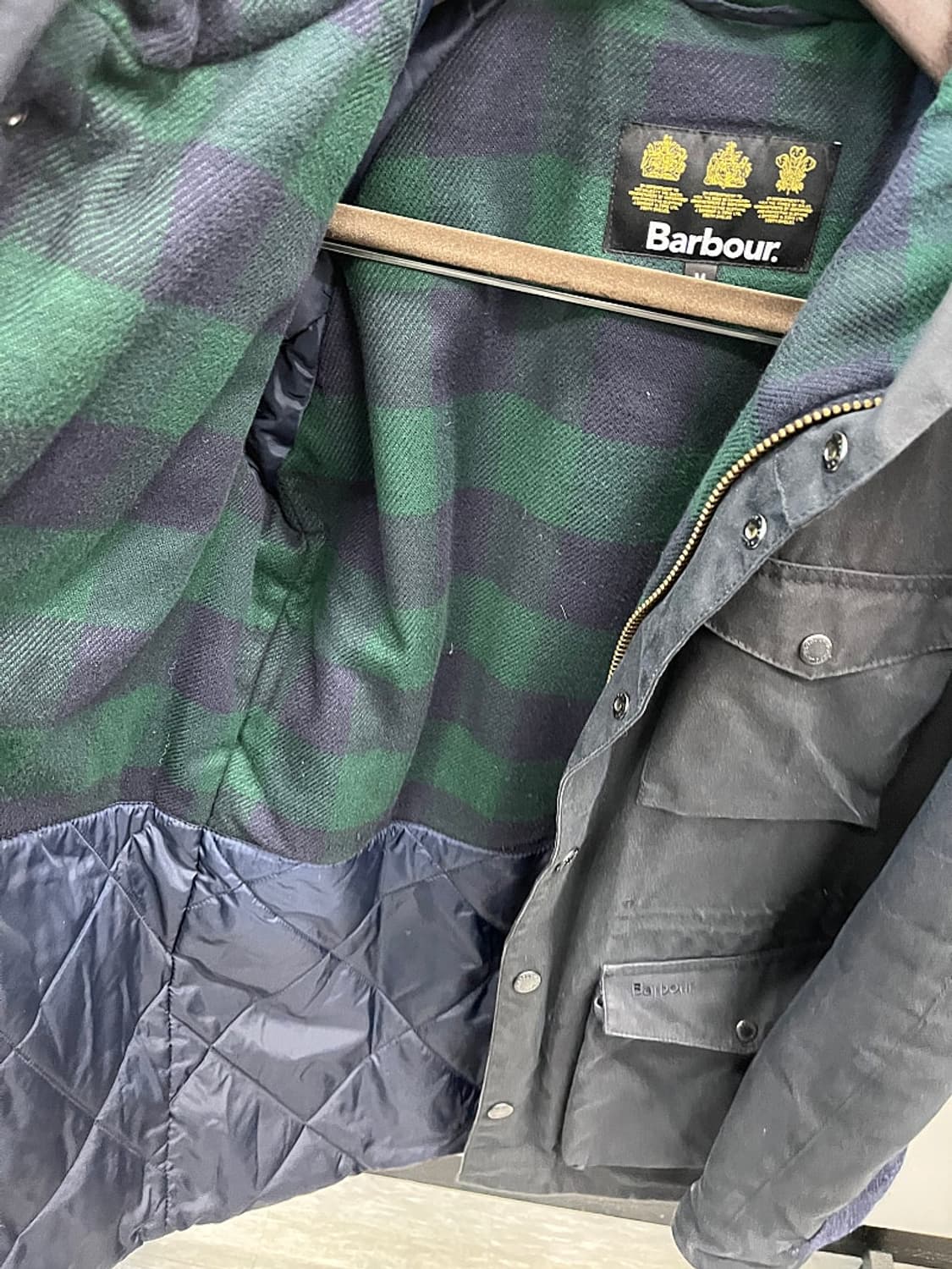 100) 바버 왁스 후드자켓  상품이미지7