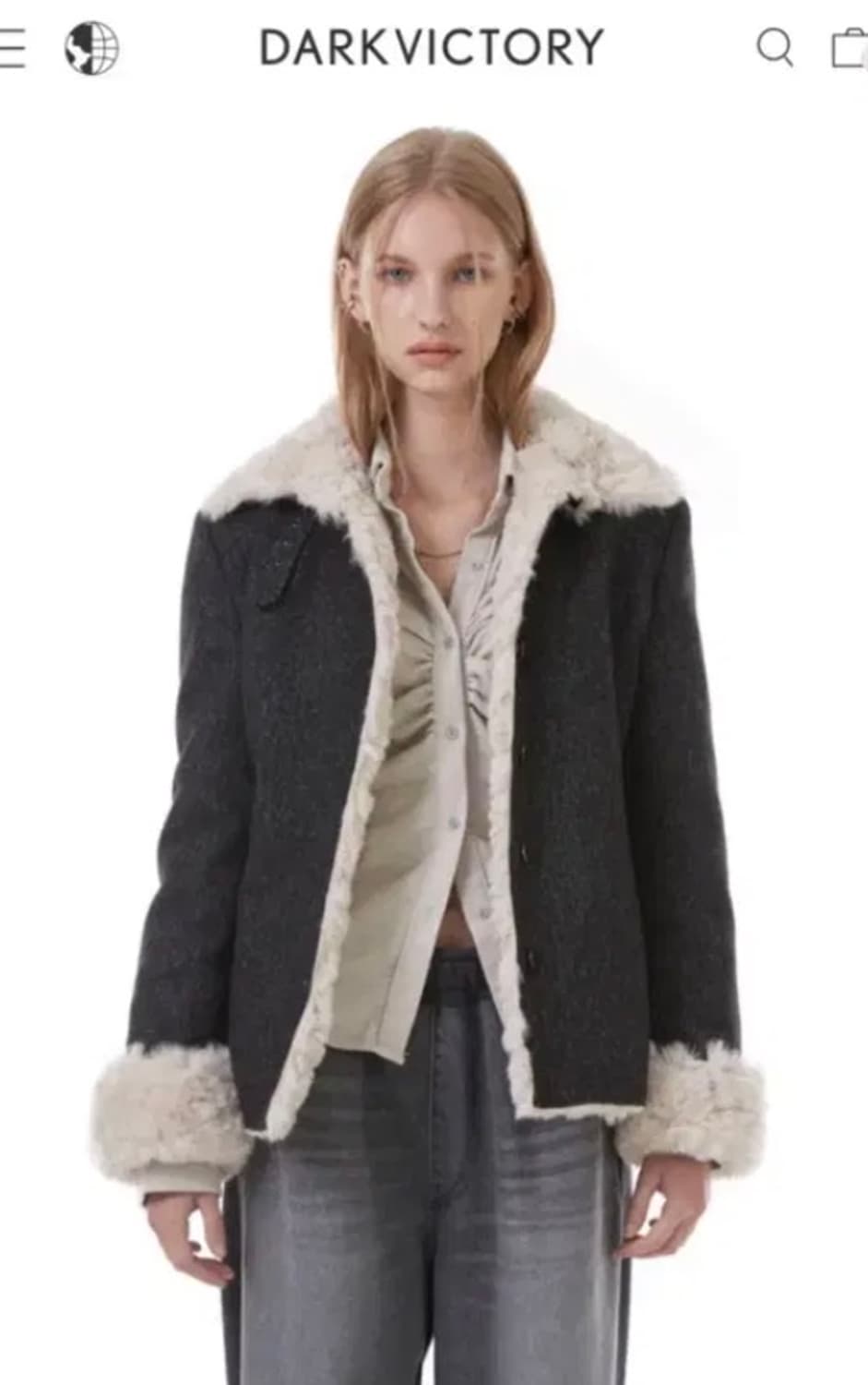 다크빅토리 퍼자켓 퍼숏코트 퍼무스탕 빈티지퍼자켓 상품이미지1