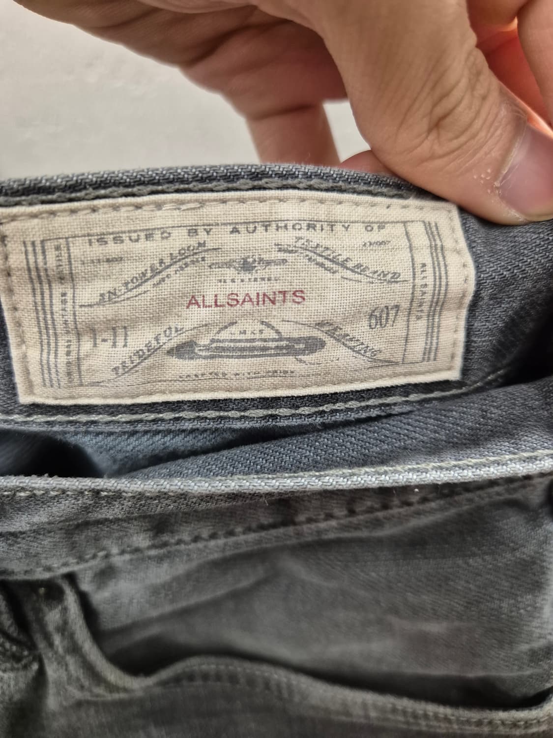 ALLSAINTS 나일 테이퍼핏 그레이진 W28 상품이미지7