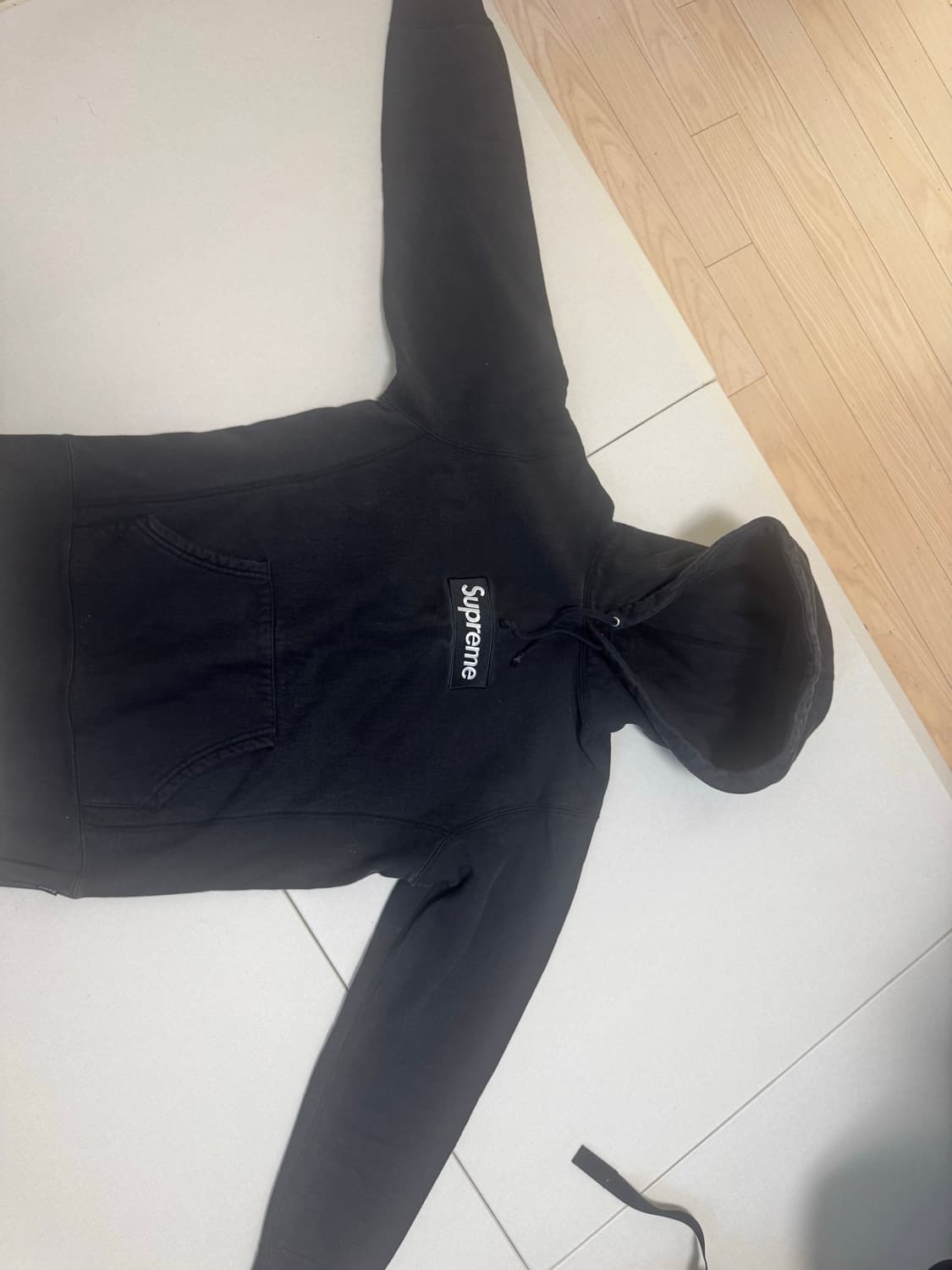 슈프림 후드티 블랙 상품이미지1